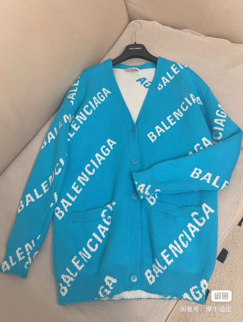Balenciaga Balenciaga Logo knit cardigan shirt 2502-Nextarrow Size US S / EU 44-46 / 1 - 2 Thumbnail
