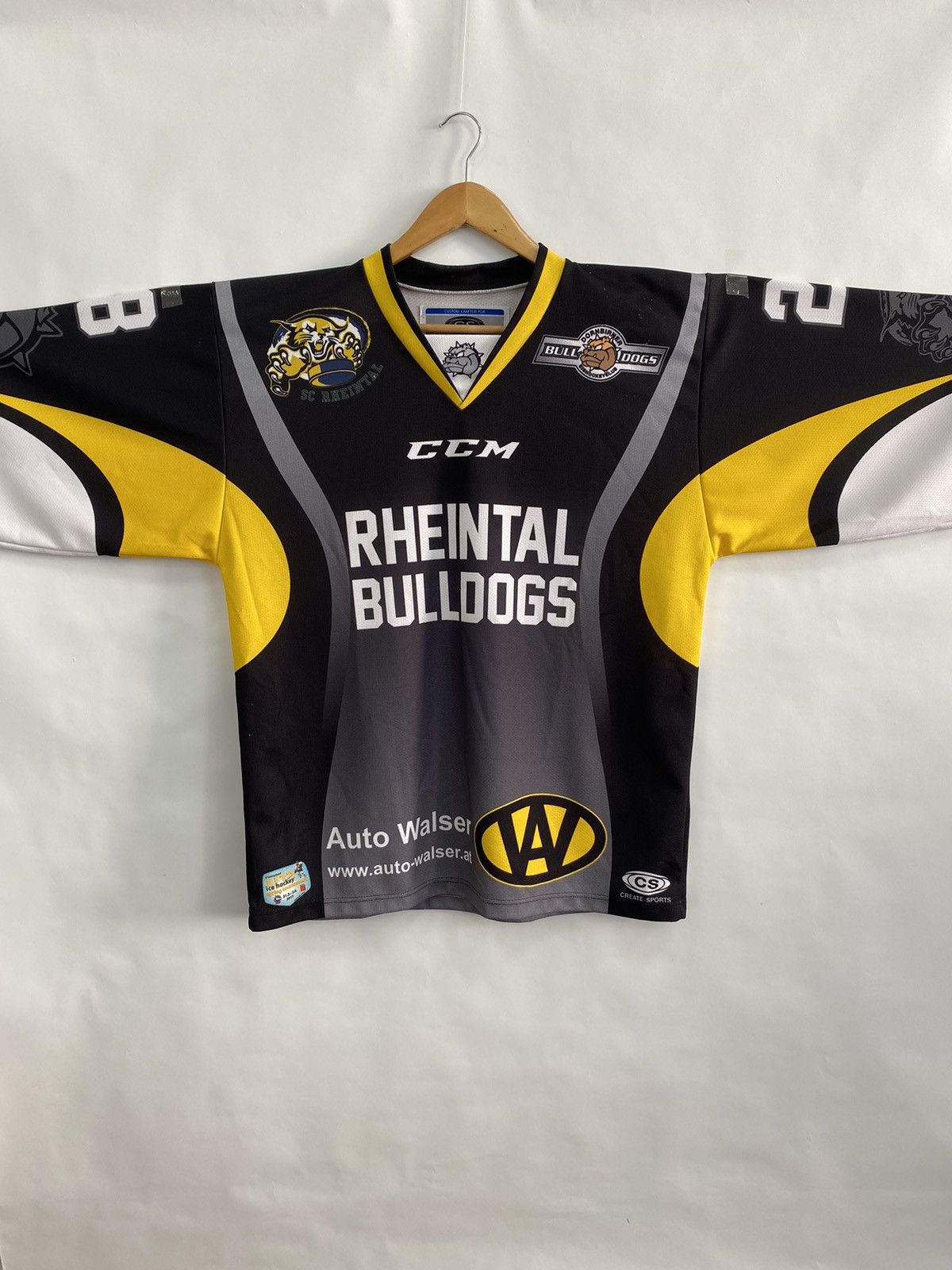 Ccm Vintage 90s CCM NHL Hockey Jersey Rheintal Bulldogs rare Size US M / EU 48-50 / 2 - 2 Thumbnail