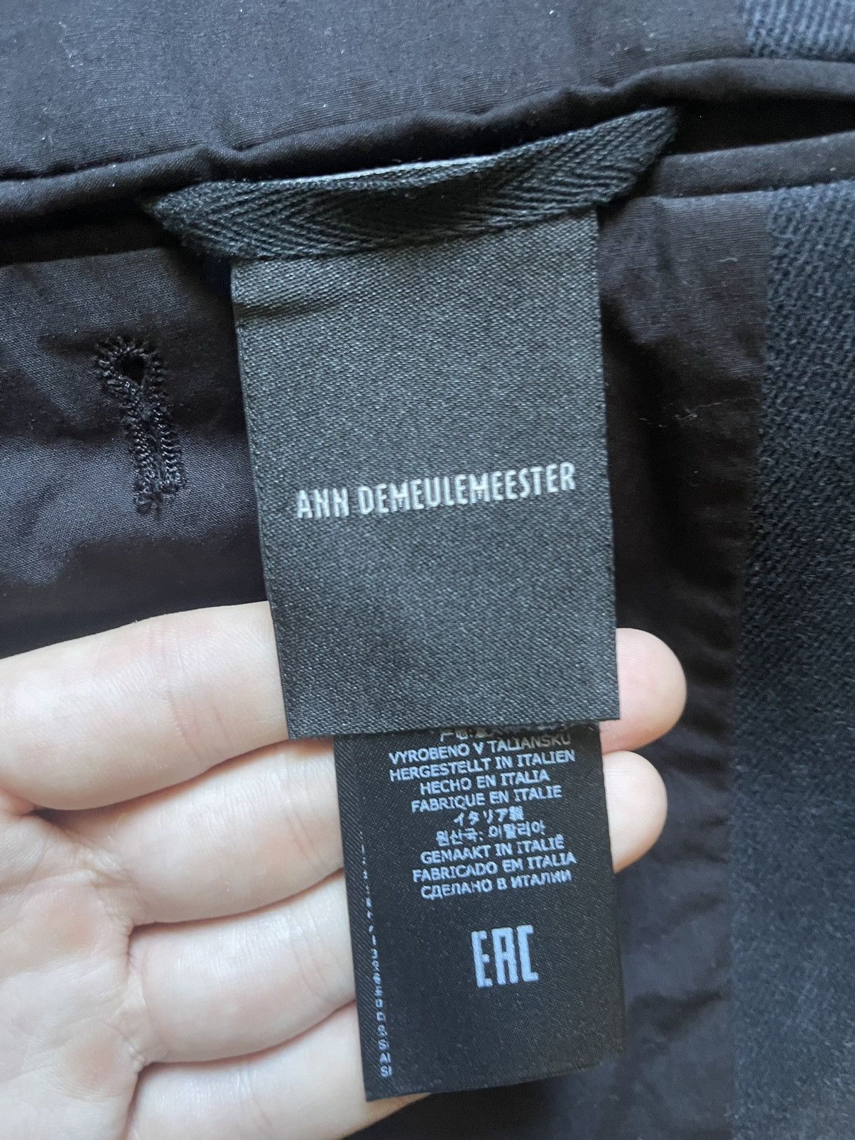 Ann Demeulemeester ANN DEMEULEMEESTER AGNES SLOUCHY JACKET FADED DENIM Size 36R - 10 Thumbnail