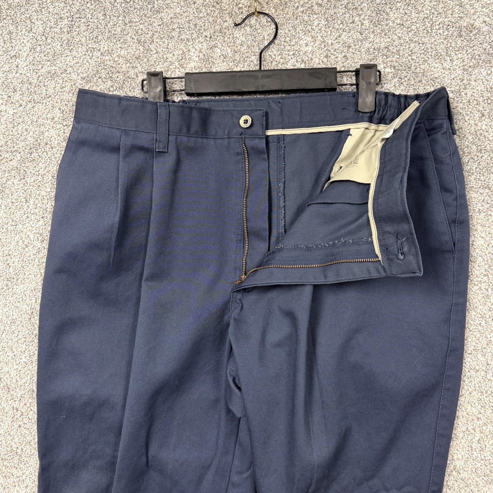 Wrangler Vtg 90s Timber Creek Wrangler Pants Mens Size 36x29 Blue Chino Pleated Old Money Size US 36 / EU 52 - 7 Thumbnail