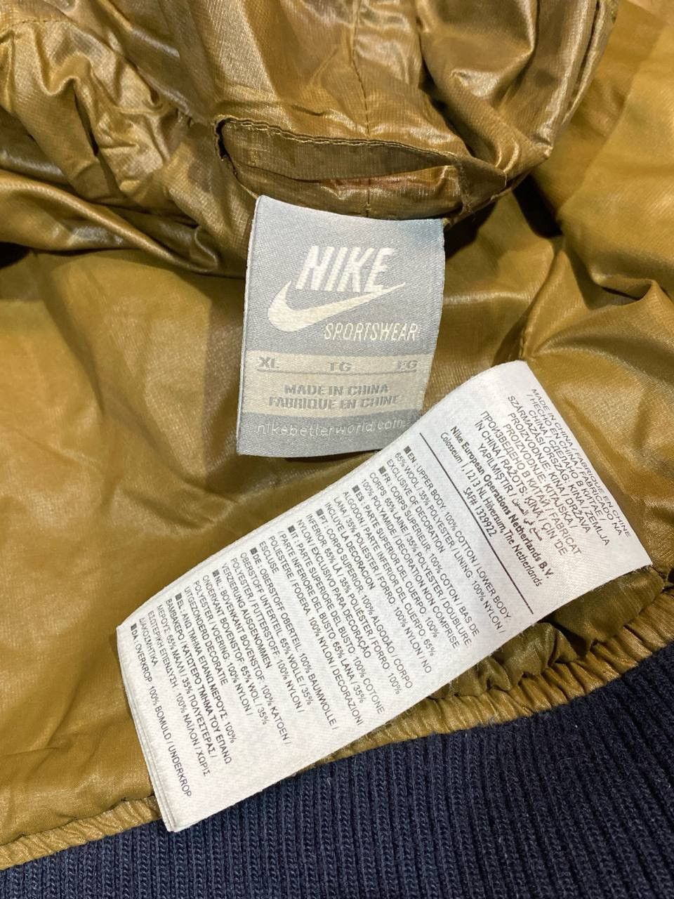 Nike × Vintage Nike Vintage Wool Waxed Windrunner Jacket Size US XL / EU 56 / 4 - 11 Thumbnail