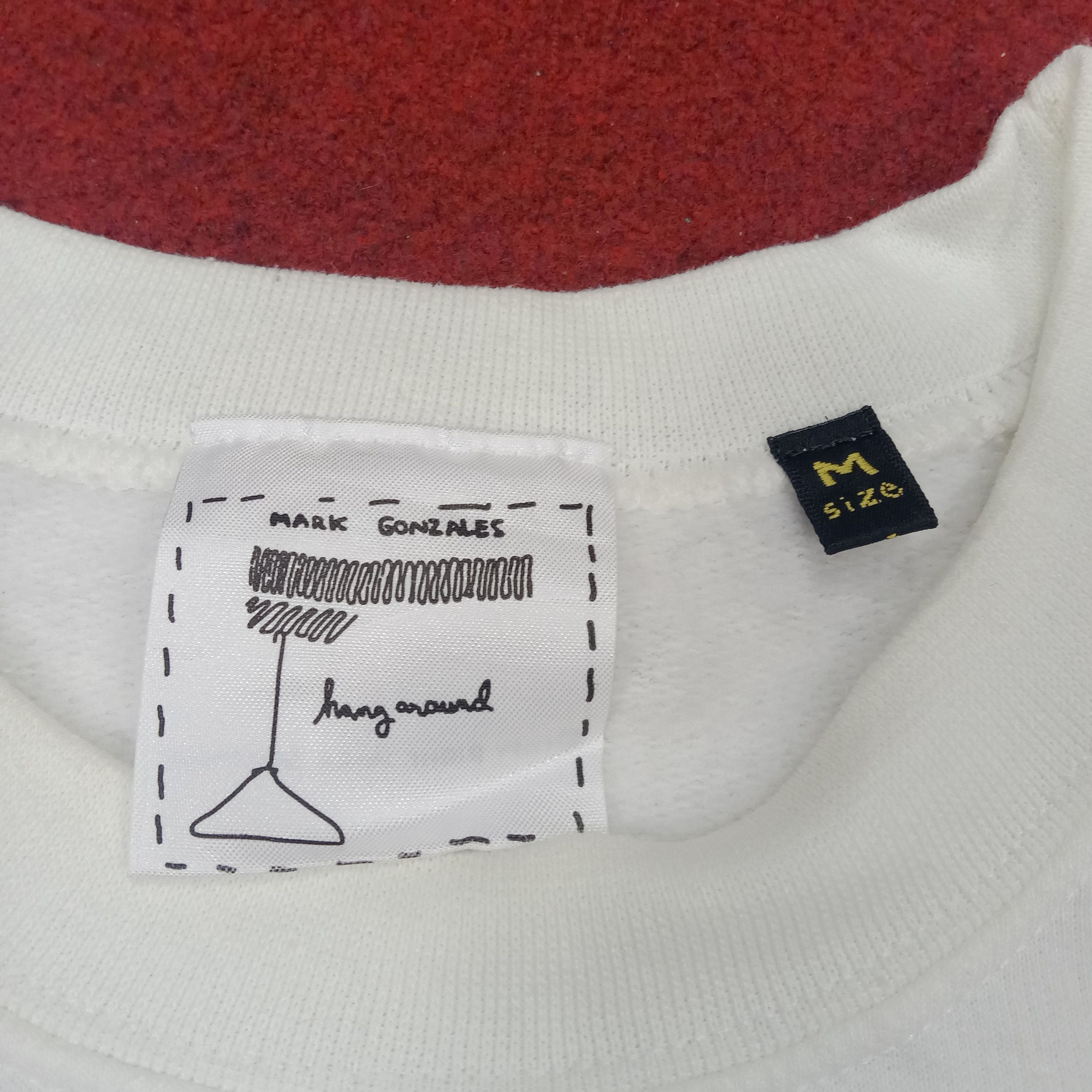 Mark Gonzales X Skateboard Style Center Logo Sweatshirt