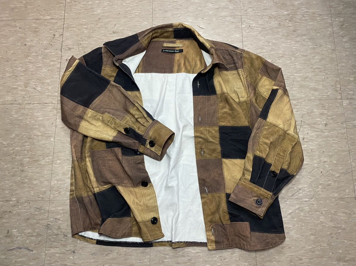 Andersson Bell × Designer Andersson Bell leather patchwork print shirt Size US S / EU 44-46 / 1 - 16 Thumbnail