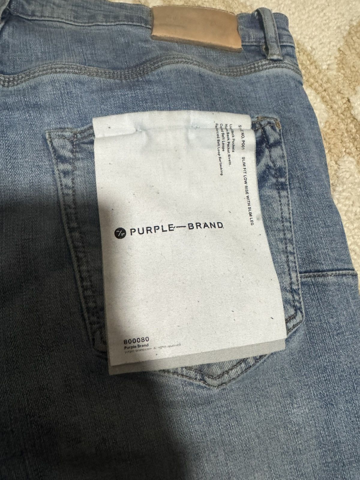 Purple Brand Purple Brand P001 Slim Fit Low Rise Denim Size US 34 / EU 50 - 5 Thumbnail