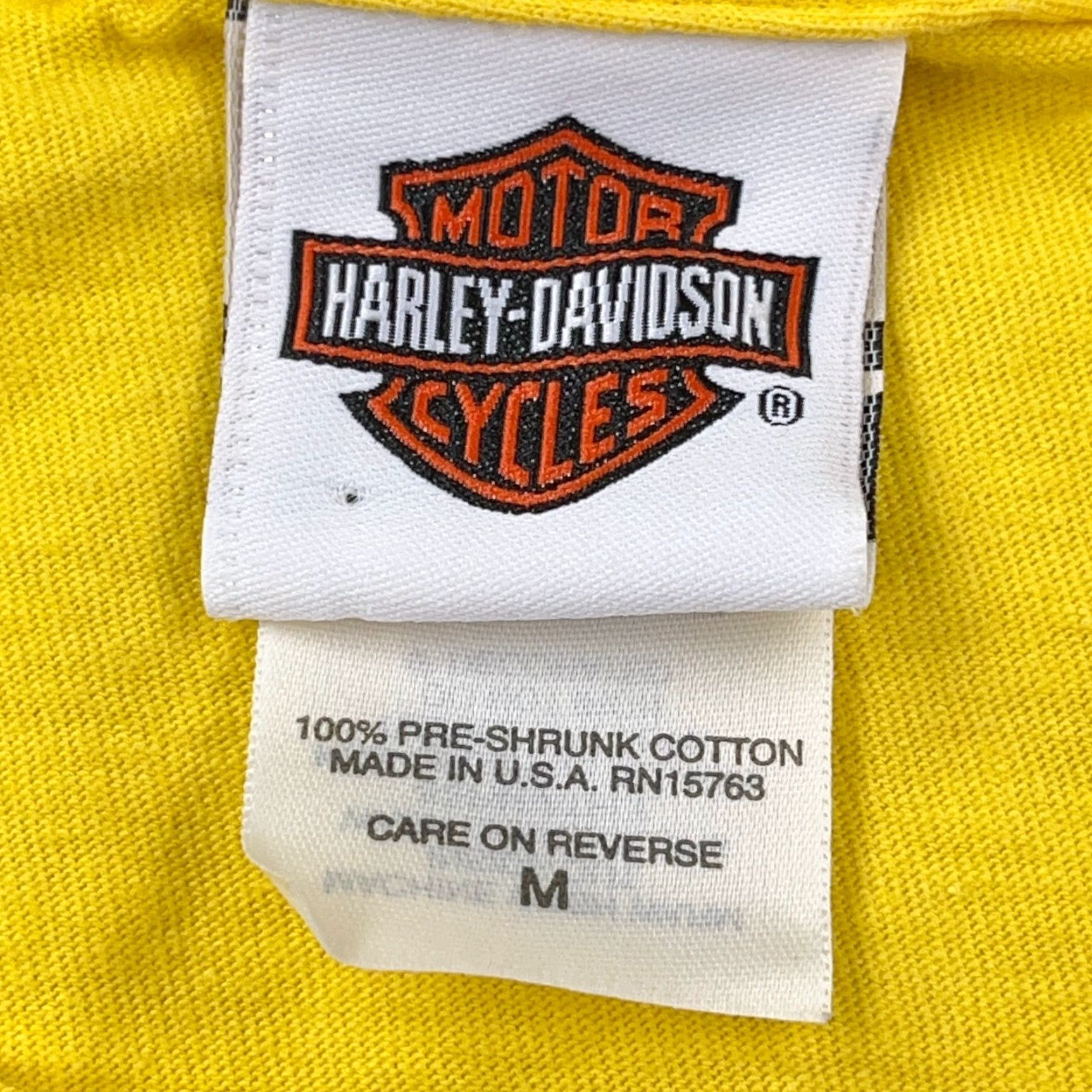 Harley Davidson VINTAGE Harley-Davidson Shirt Men M Yellow Bahamas Tee Biker Motorcycle Y2K Size US M / EU 48-50 / 2 - 7 Thumbnail
