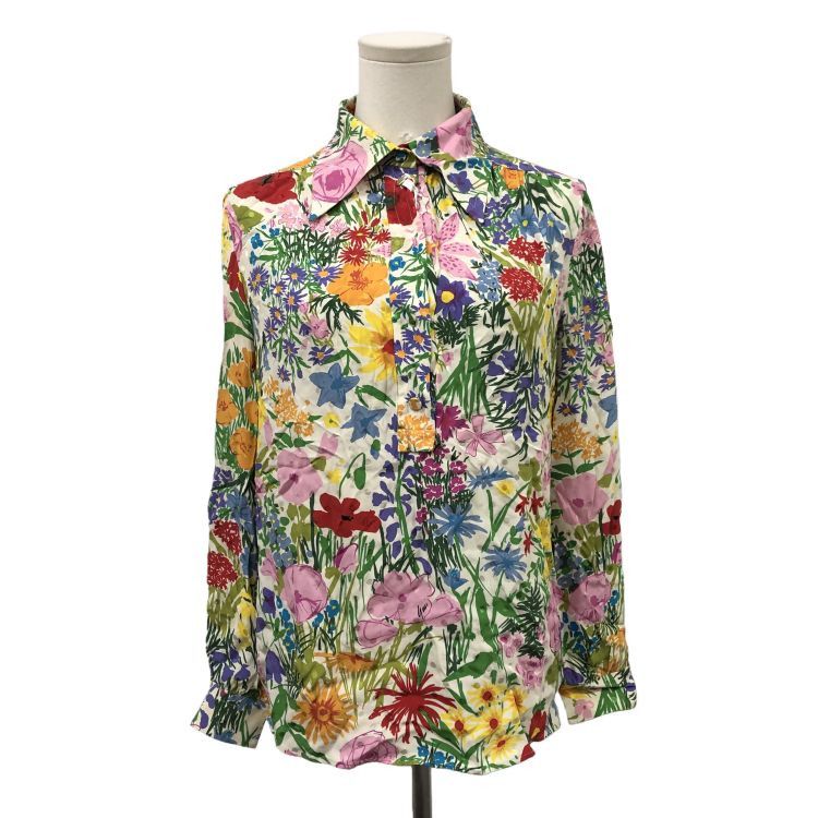 Gucci Gucci Floral Silk Blouse Size 40 Size S / US 4 / IT 40 - 1 Thumbnail