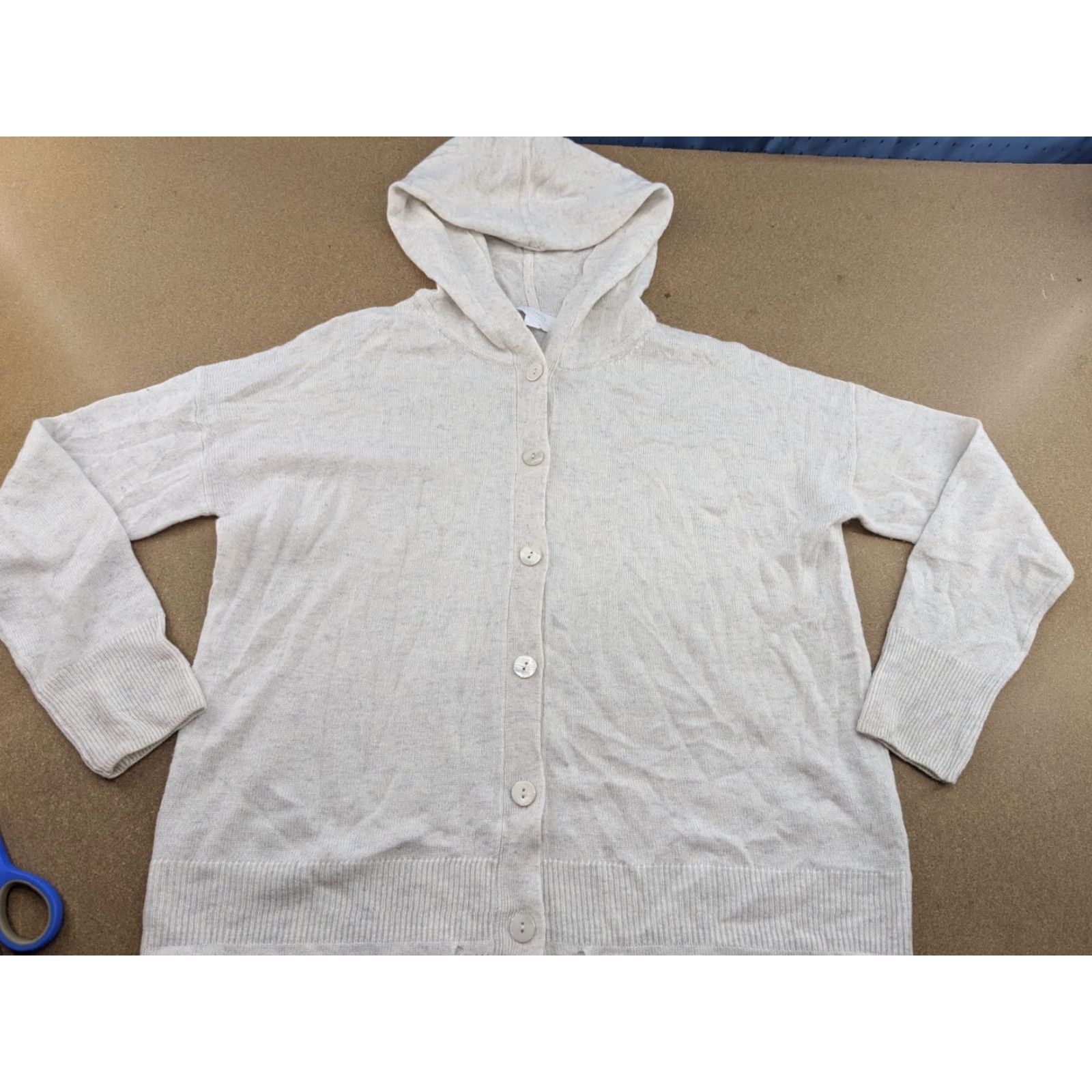Vintage The White Company Lounge Cardigan Womens S Wool Viscose Hooded Soft Ladies Size S / US 4 / IT 40 - 6 Thumbnail