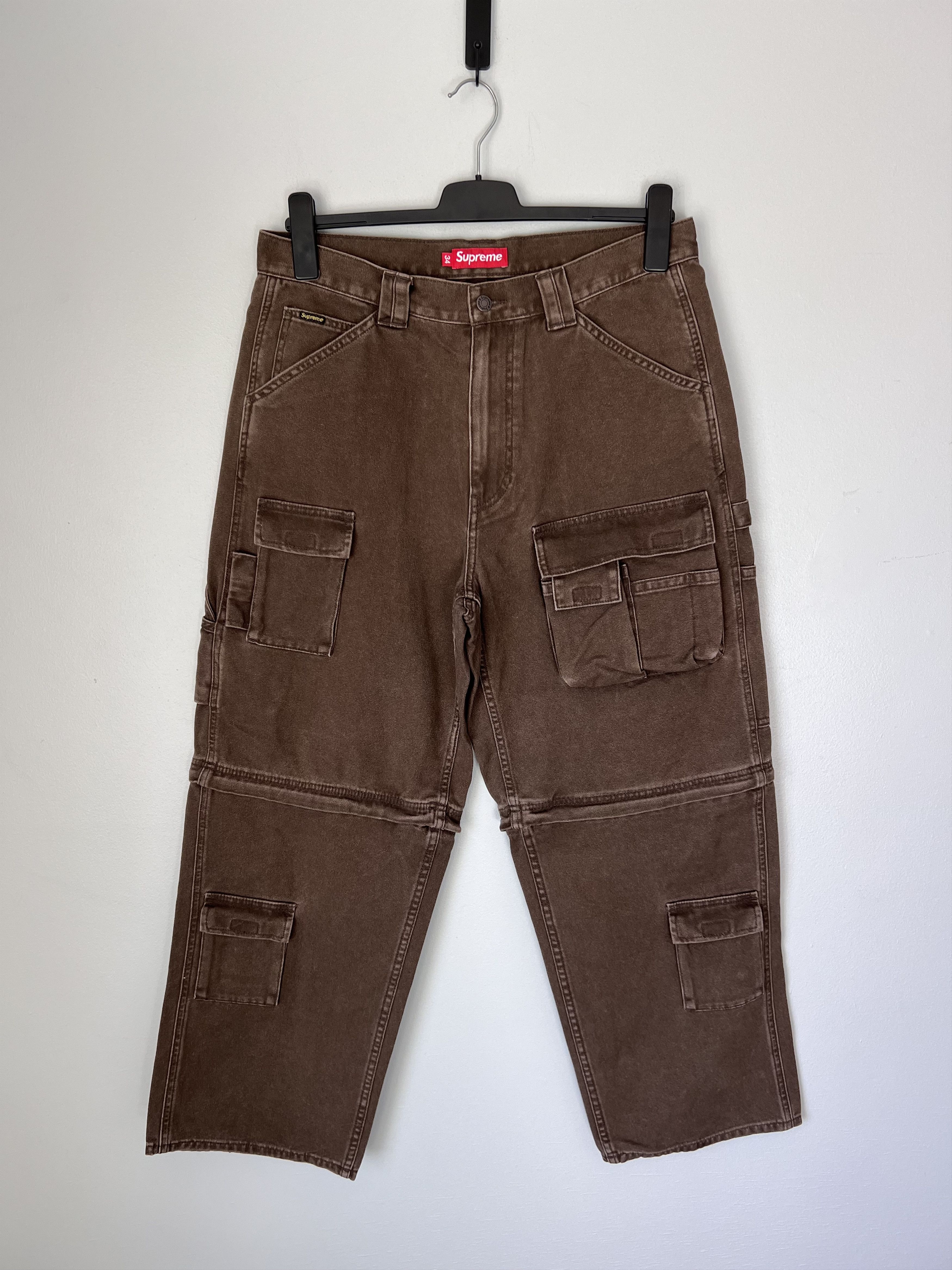 Supreme Supreme Utility Zip Off Cargo Pants in Brown Size US 34 / EU 50 - 1 Thumbnail