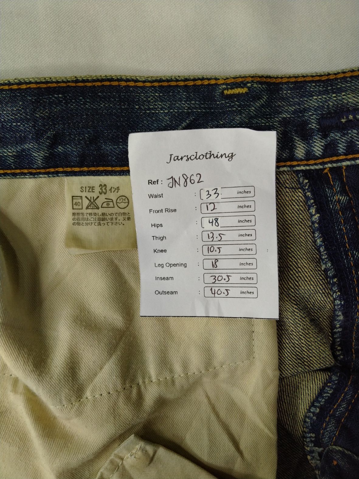 Levi's Faded Blue Vintage Levi's 504 Jeans 33x30.5 Denim -JN862 Size US 33 - 7 Thumbnail
