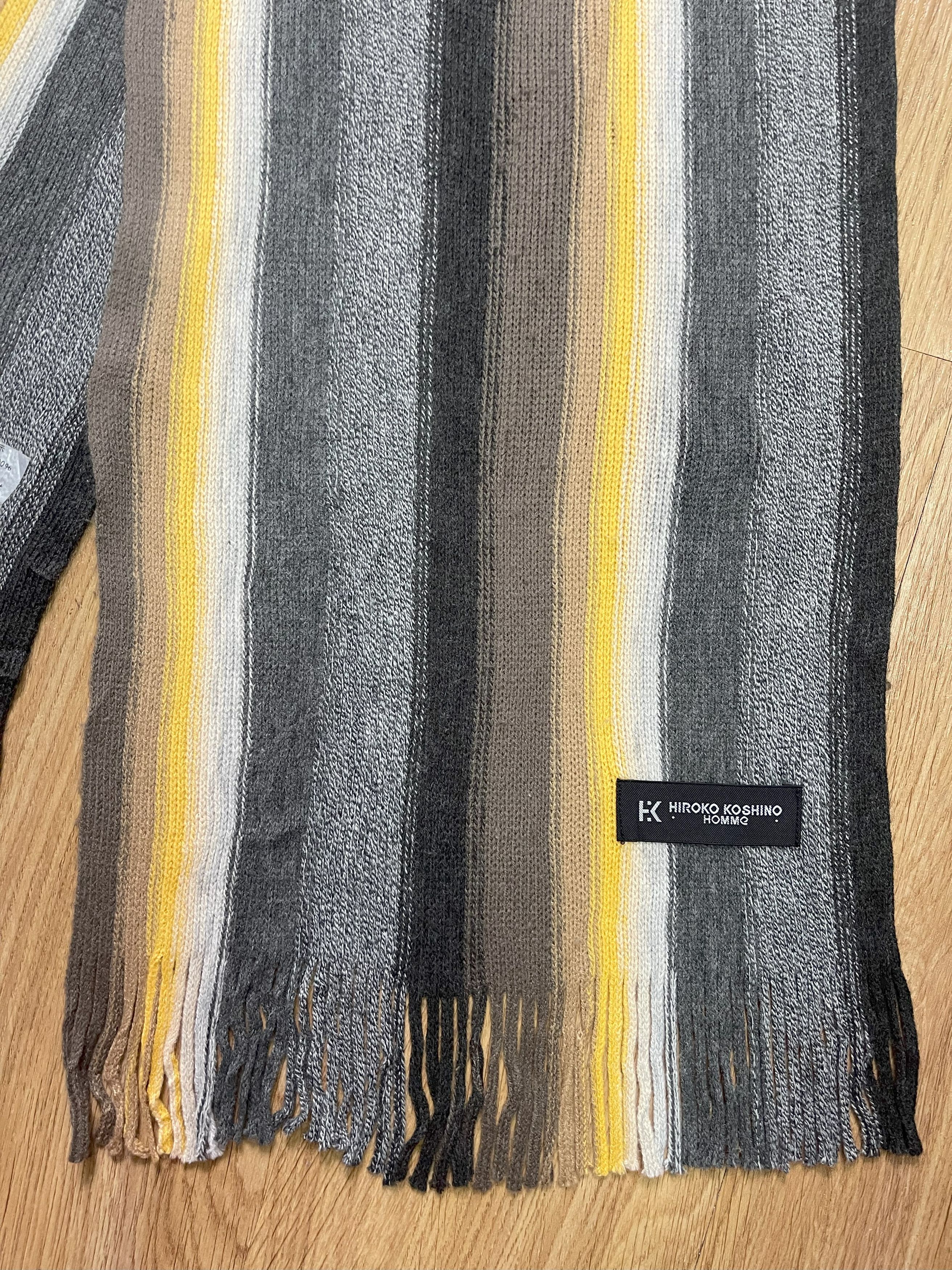 Hiroko Koshino Homme Vintage Hiroko Koshino Scarf / Muffler - 6043 Size ONE SIZE - 9 Thumbnail