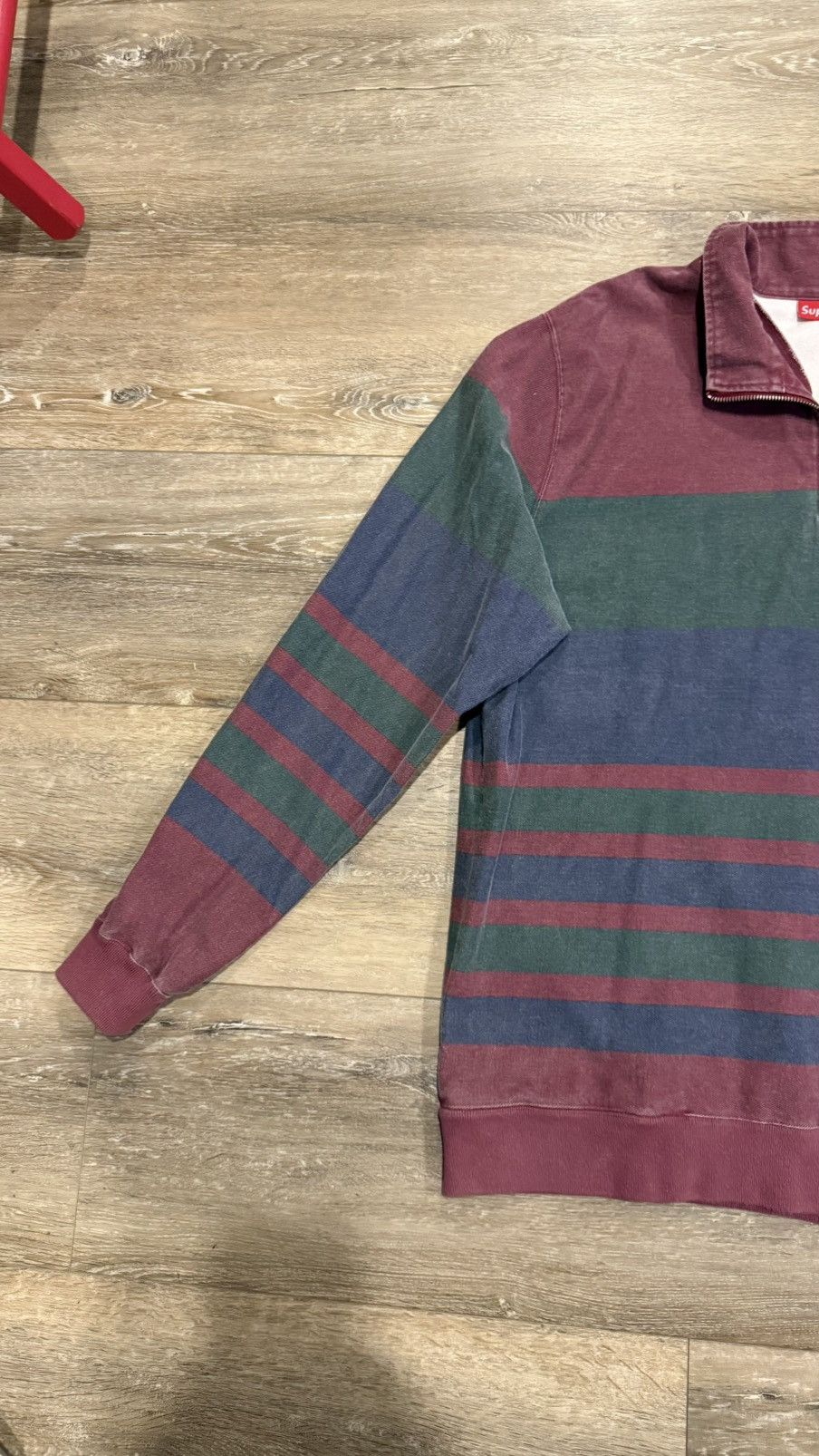 Supreme Supreme Printed Stripe half Zip up Size US XL / EU 56 / 4 - 3 Thumbnail