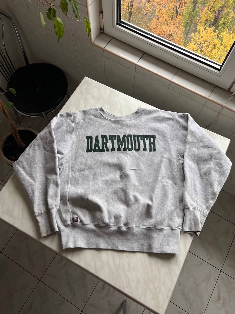 Vintage Vintage Dartmouth grey and green spell out college crewneck Size US M / EU 48-50 / 2 - 7 Thumbnail