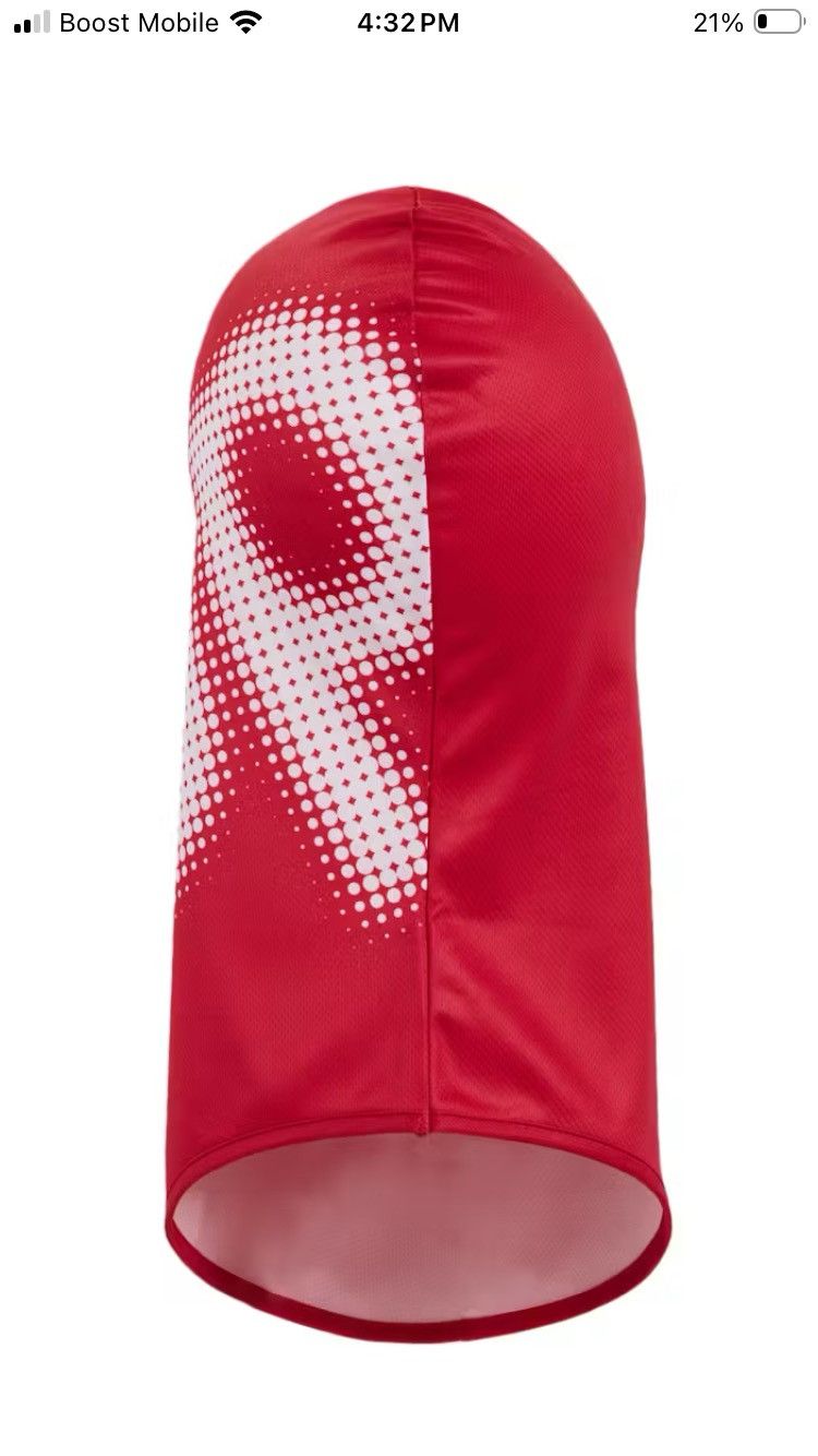 Supreme Supreme Halftone Lightweight Balaclava Red Size ONE SIZE - 5 Thumbnail