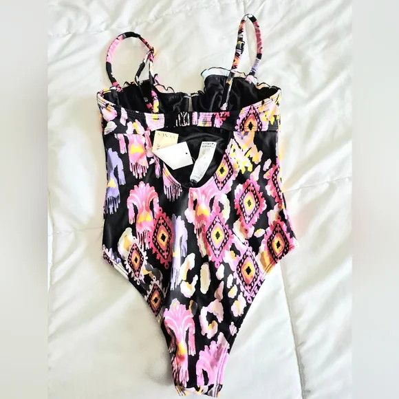 Venus Desert Ikat Black Bermuda Underwire Swimsuit Beach Gift Size ONE SIZE - 7 Thumbnail