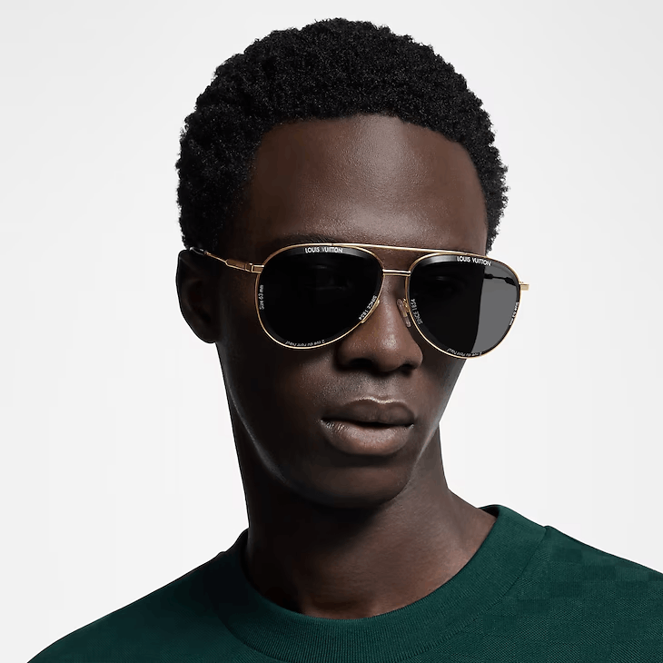Louis Vuitton LV Super Vision Metal Pilot Sunglasses Size ONE SIZE - 5 Thumbnail