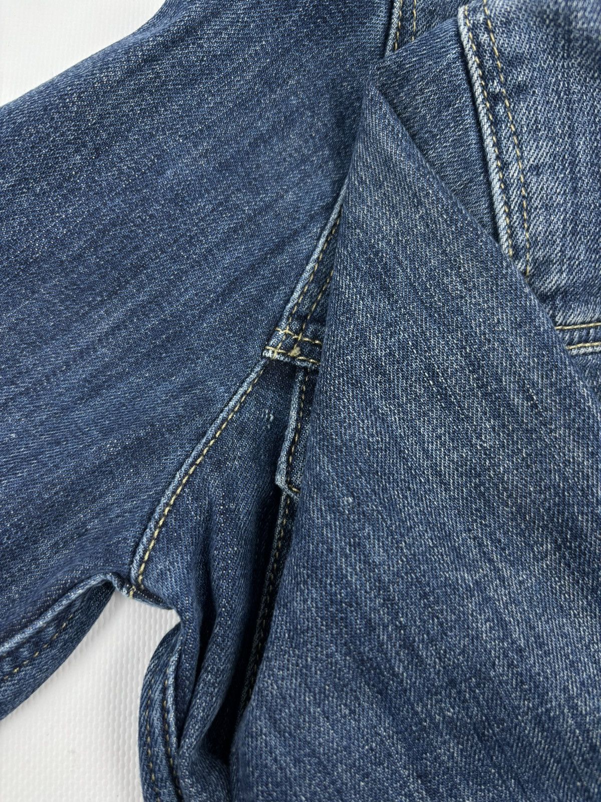 Burberry BRIT Nova Check Trim Denim Blue Trucker Buttons Jacket Jean Crop Bomber Size S / US 4 / IT 40 - 24 Thumbnail