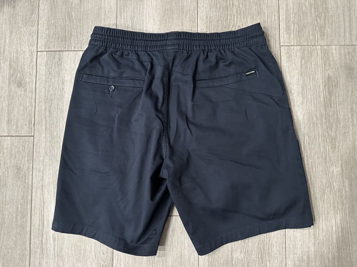 Volcom Volcom Frickin Elastic Waist 19" Chino Shorts Navy Blue L Size US 36 / EU 52 - 5 Thumbnail