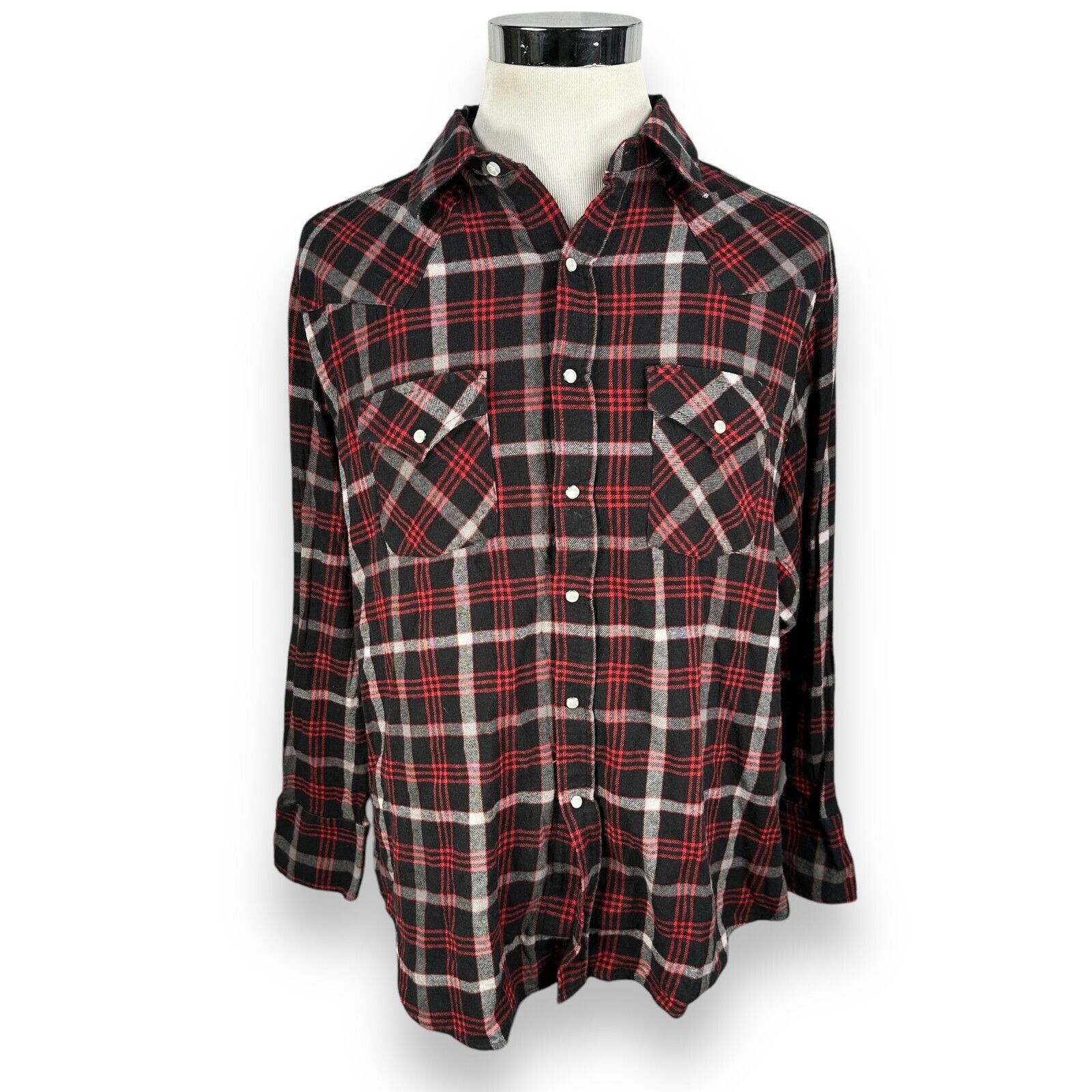 Other Ely Cattleman Western Flannel Shirt Men’s XL Red Button Up Size US XL / EU 56 / 4 - 1 Thumbnail