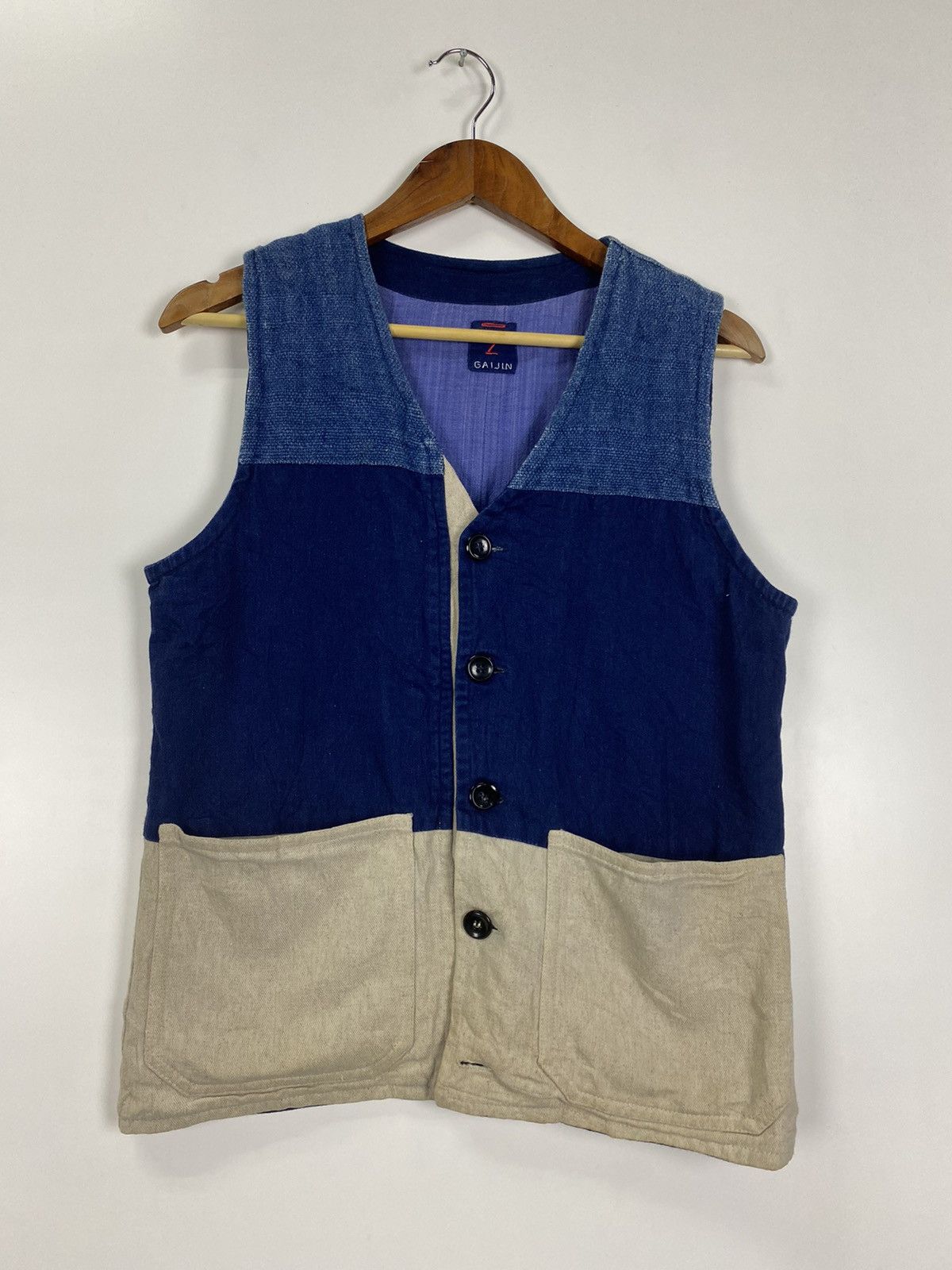 Japanese Brand × Vintage Vintage Gaijin Japanesse vest Size US S / EU 44-46 / 1 - 2 Thumbnail