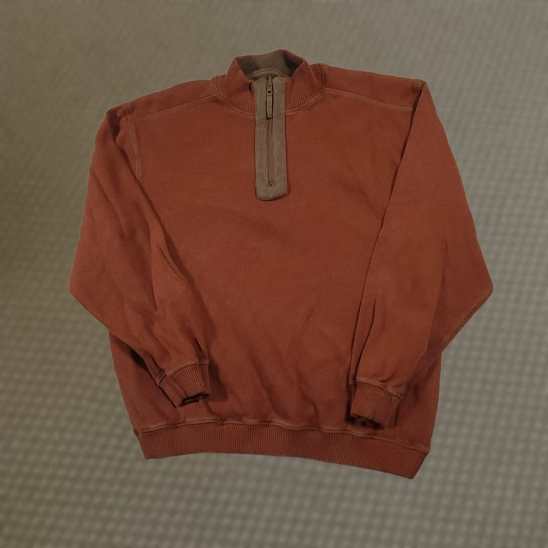 Vintage VINTAGE Legendary Whitetails Quarter Zip Sweatshirt Mens XL Brown Mock Neck Size US XL / EU 56 / 4 - 1 Thumbnail