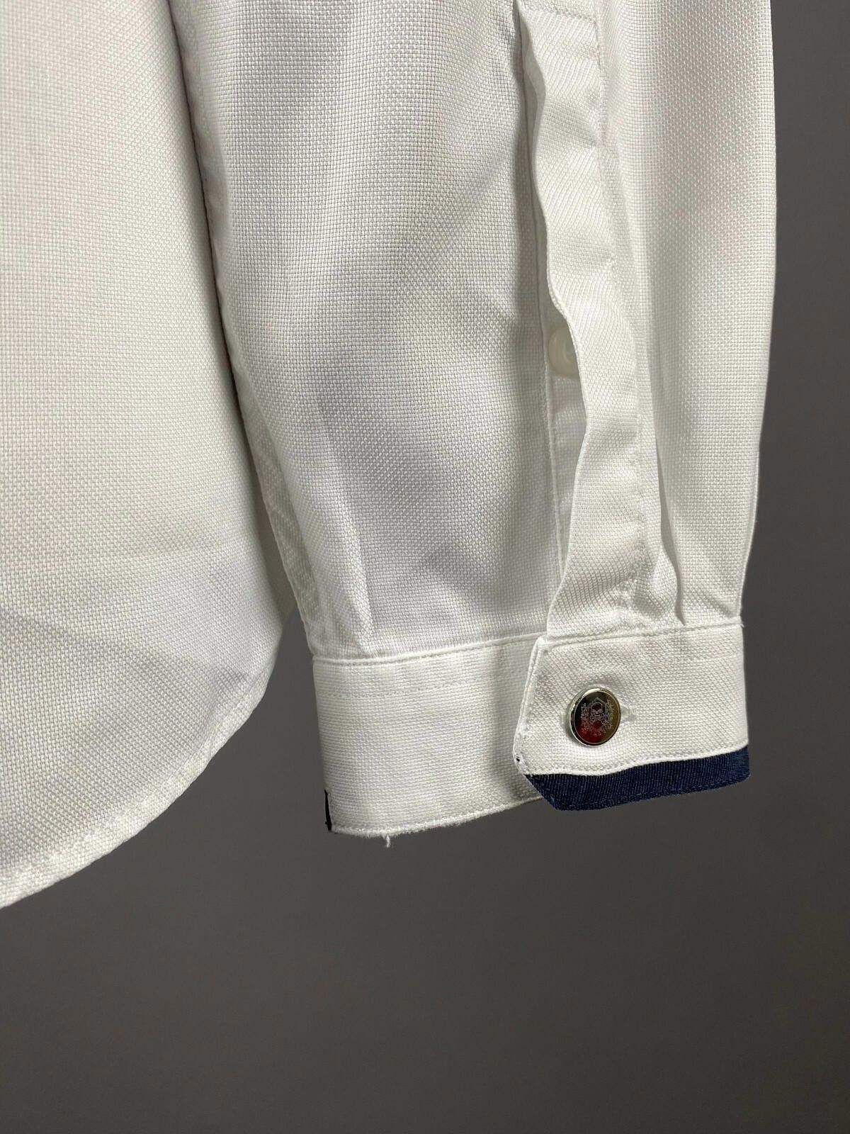 The Kooples The Kooples White Cotton Fitted Button Down Shirt Size M Size M / US 6-8 / IT 42-44 - 9 Thumbnail