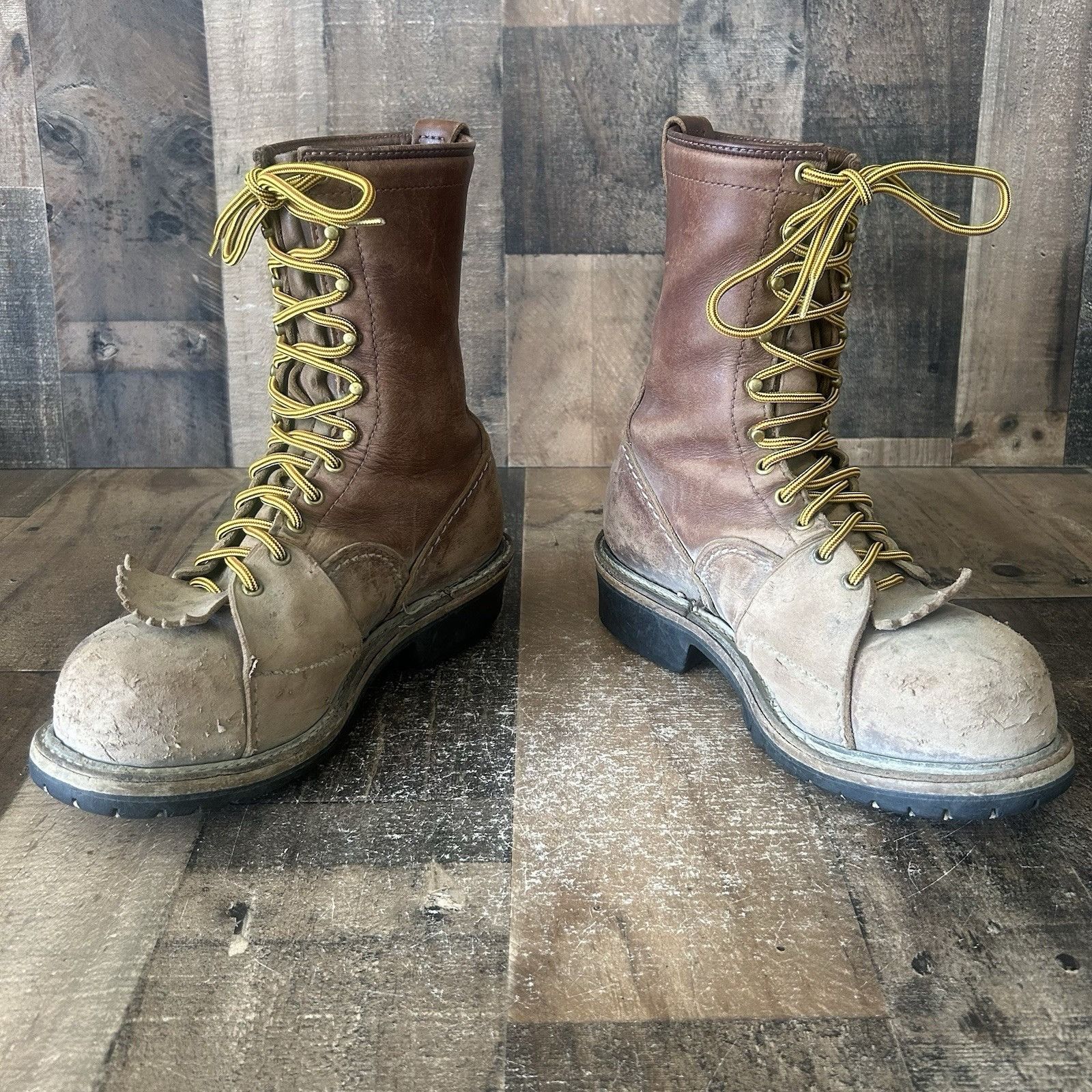 WESCO Wesco Vintage Lace Up Steel Toe Work Boots Mens 8.5 D Size US 8.5 / EU 41-42 - 9 Thumbnail