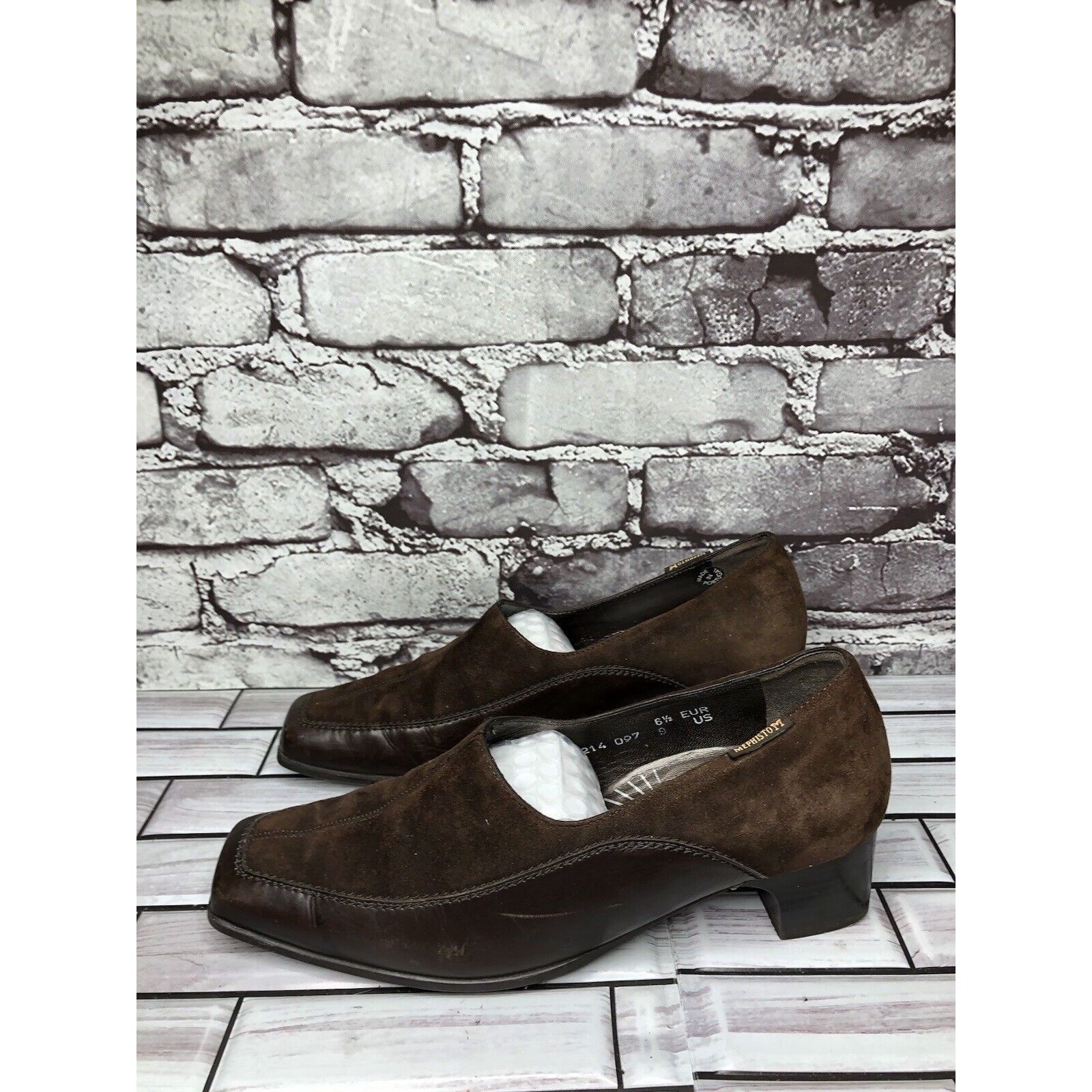 Mephisto Mephisto Brown Suede Leather Square Toe Split Toe Loafers He Size US 9 / IT 39 - 1 Thumbnail