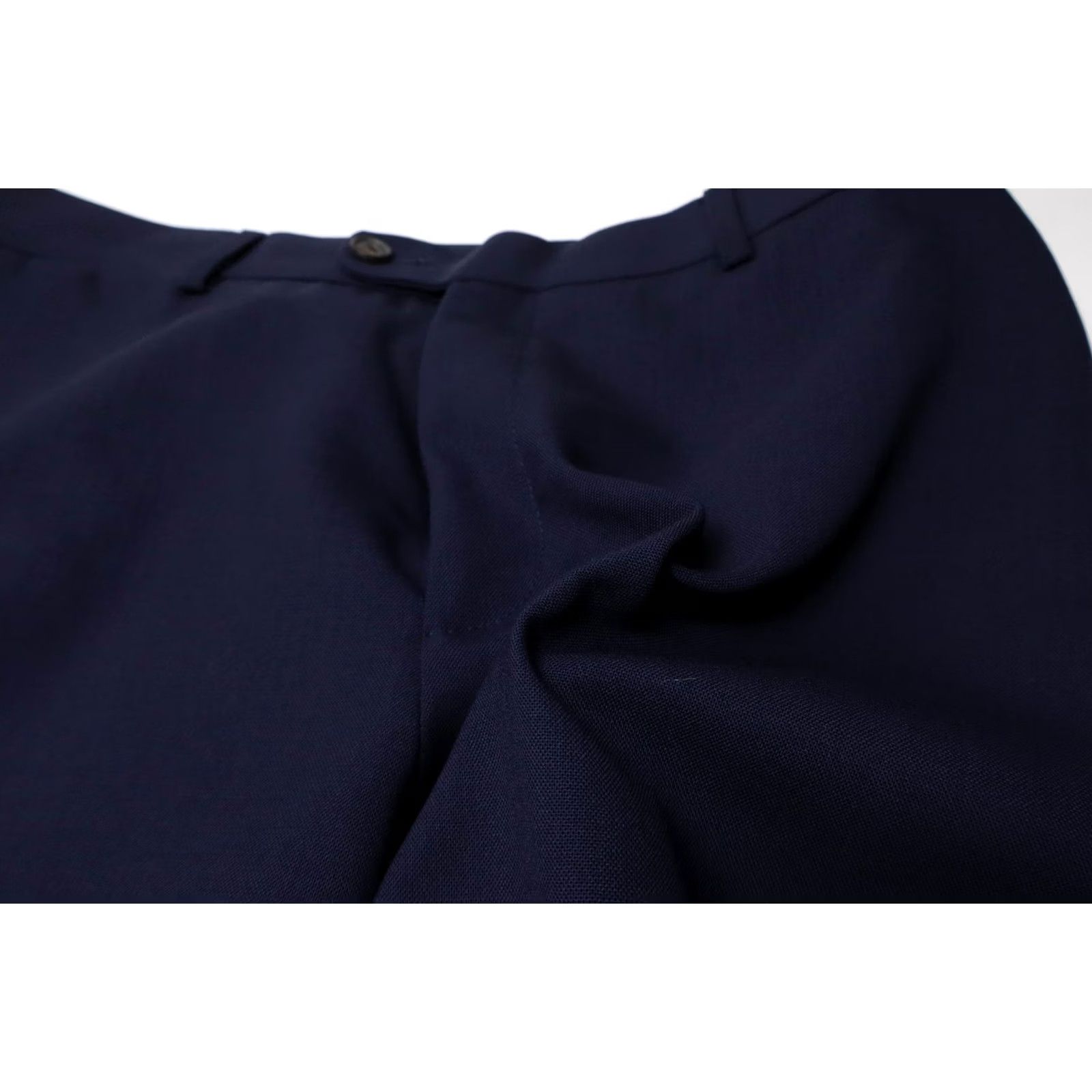Suitsupply SUITSUPPLY Brescia Int Trousers Men's UK 36 Navy Blue Pure Wool Zip Fly Pleated Size US 36 / EU 52 - 5 Thumbnail