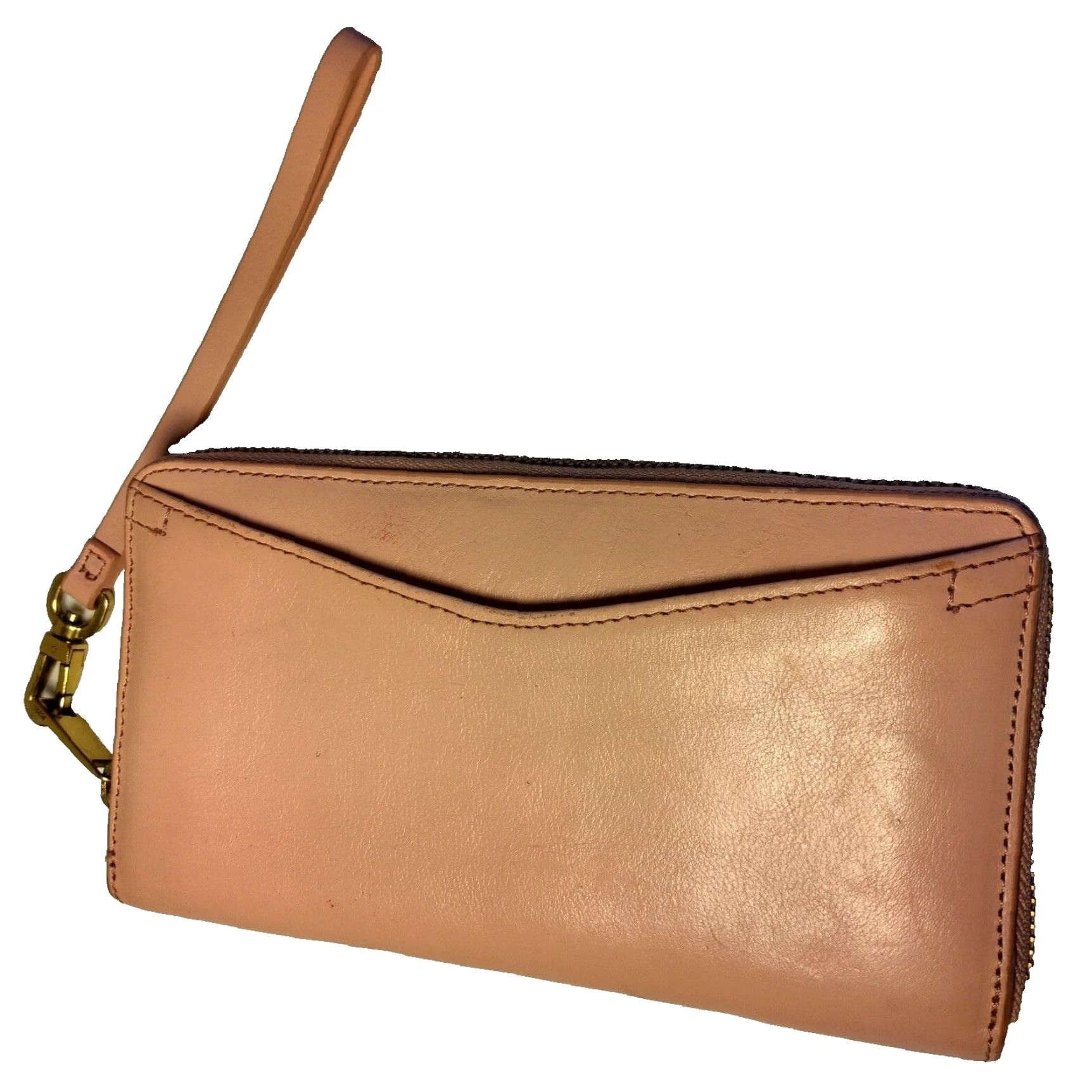 Fossil Fossil Wallet Clutch Leather Pink Dusty Rose Zip-Around Women Size ONE SIZE - 2 Thumbnail