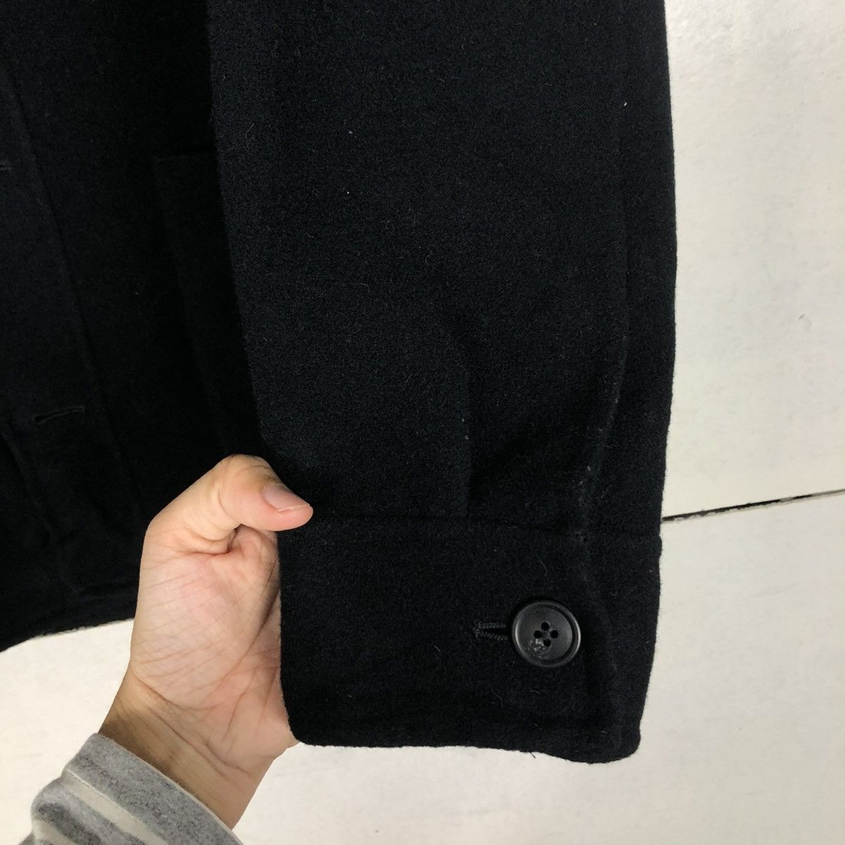 Japanese Brand 🔥VINTAGE WOOL BUTTON JACKET BIKER J+ By JILL SANDER Size US S / EU 44-46 / 1 - 17 Thumbnail