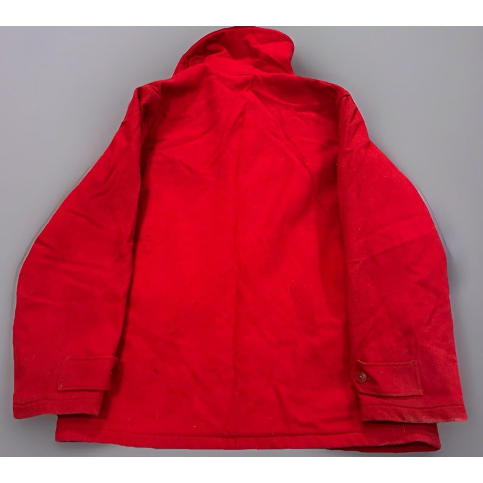 Vintage VINTAGE Woolrich Red Wool Button Front Barn Chore Jacket Coat Bird Lining XL Men Overcoat Button Front Red Bird Lined Woolrich Jacket Coat Mens Size US XL / EU 56 / 4 - 2 Thumbnail