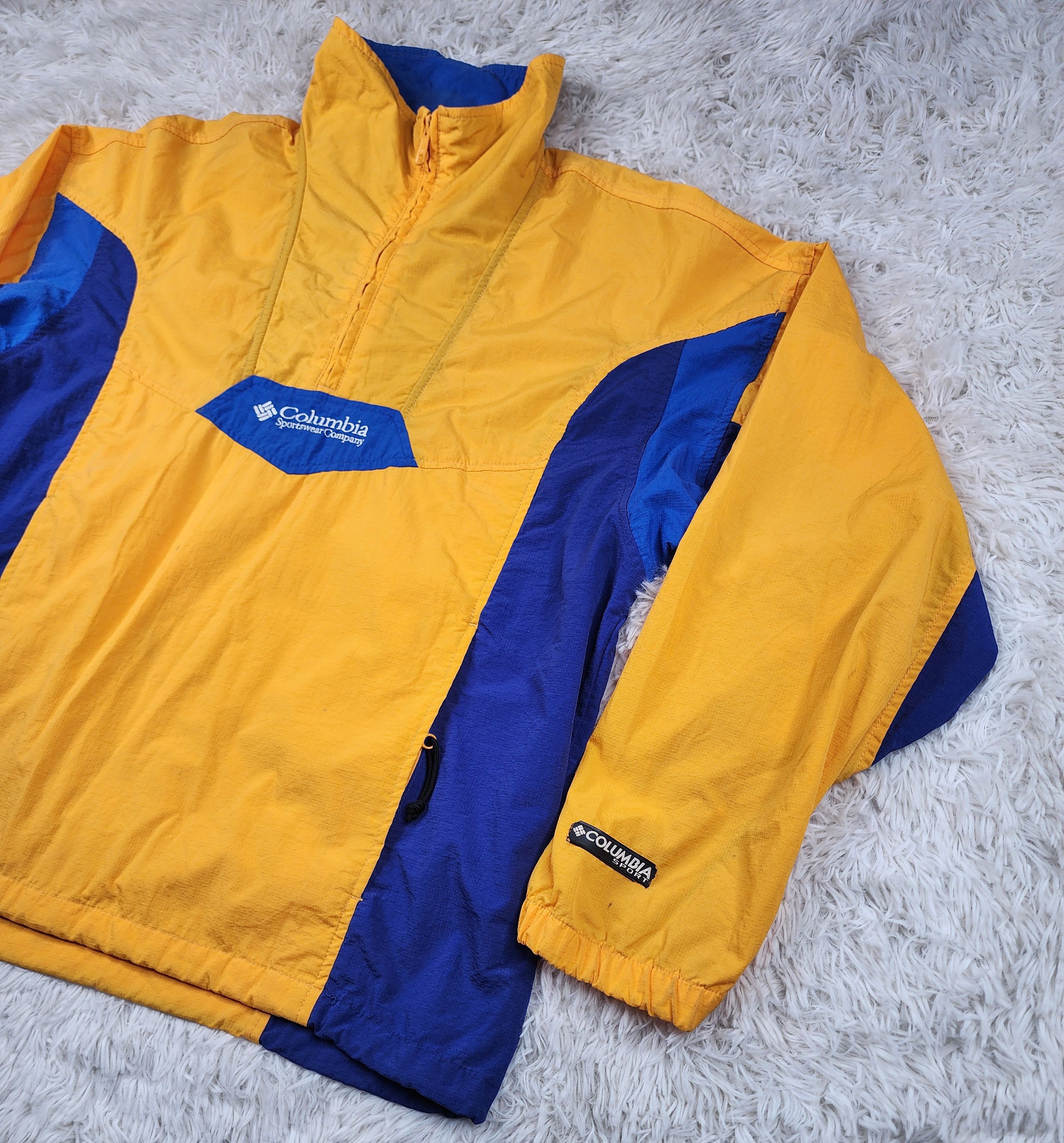 Columbia Vintage Columbia Sportwear 1/4 zip windbreaker jacket Size US L / EU 52-54 / 3 - 3 Thumbnail