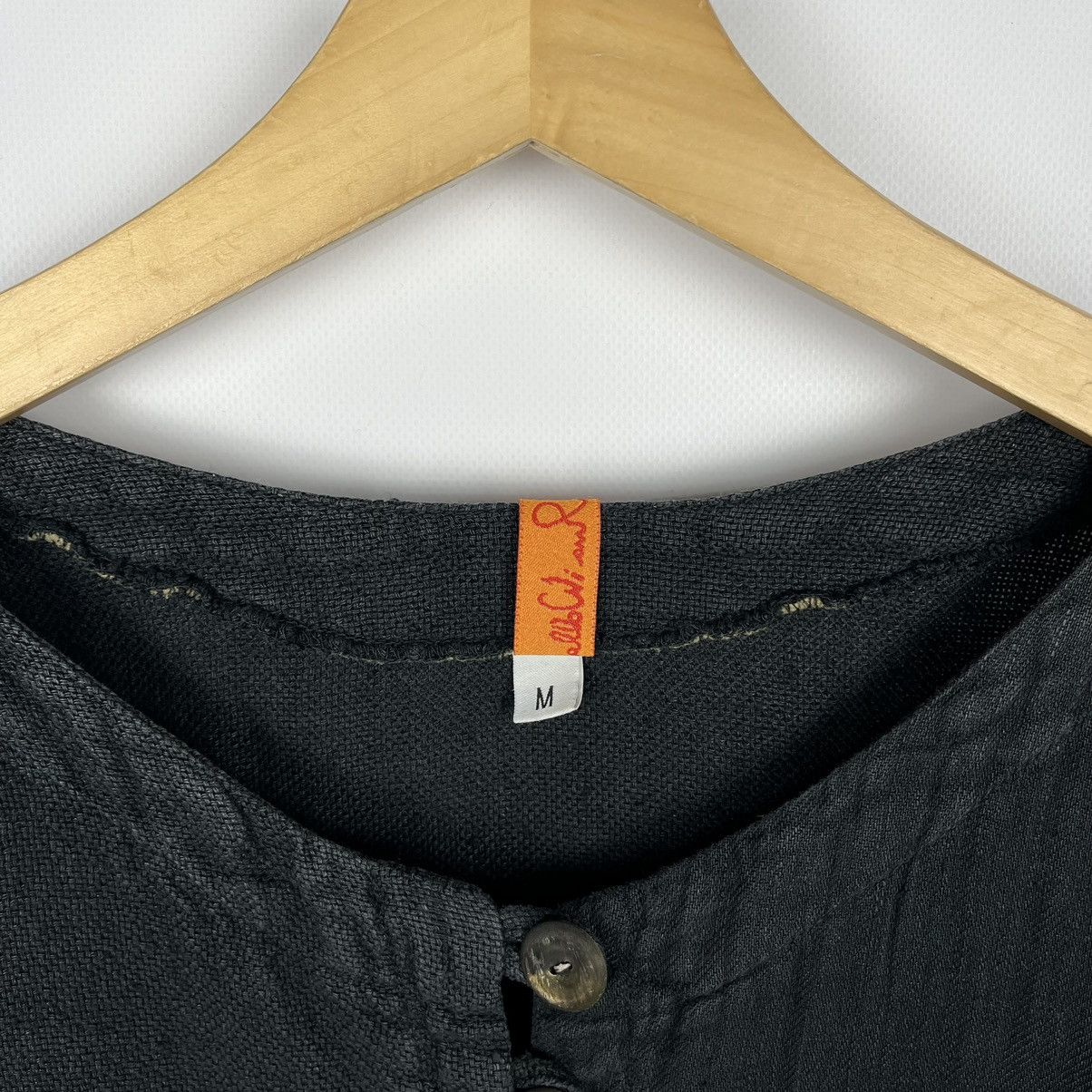 If Six Was Nine Avant-Garde Ewa I Walla linen cotton ladies gothic cardigan Size M / US 6-8 / IT 42-44 - 8 Thumbnail