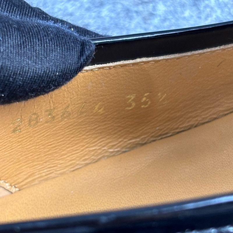 Gucci Gucci Black Patent Leather Low-Heeled Shoes - Size US 5.5 / EU 38 - 4 Thumbnail