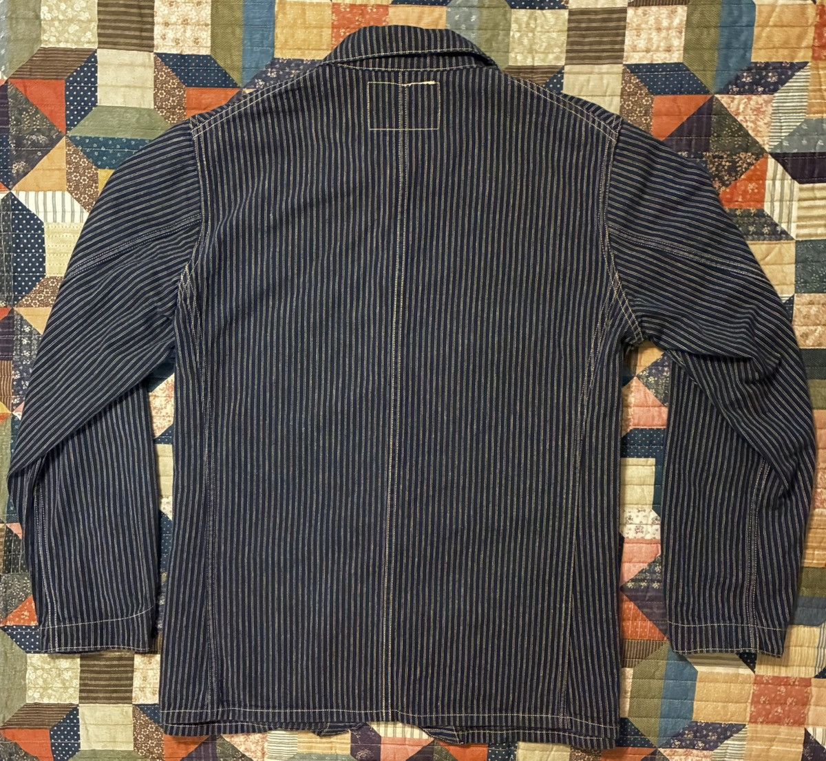 Sugar Cane 🔥RARE🔥 SUGAR CANE CO. WABASH STRIPE CHORE JACKET- 42 X-LRG Size US XL / EU 56 / 4 - 13 Thumbnail