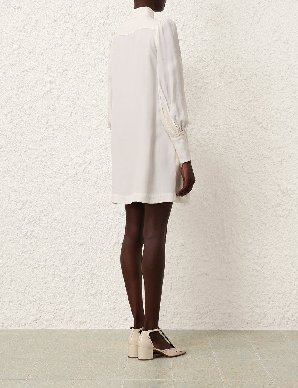 Zimmermann oc11z0825 Utility Mini Dress in Cream Size L / US 10 / IT 46 - 4 Thumbnail