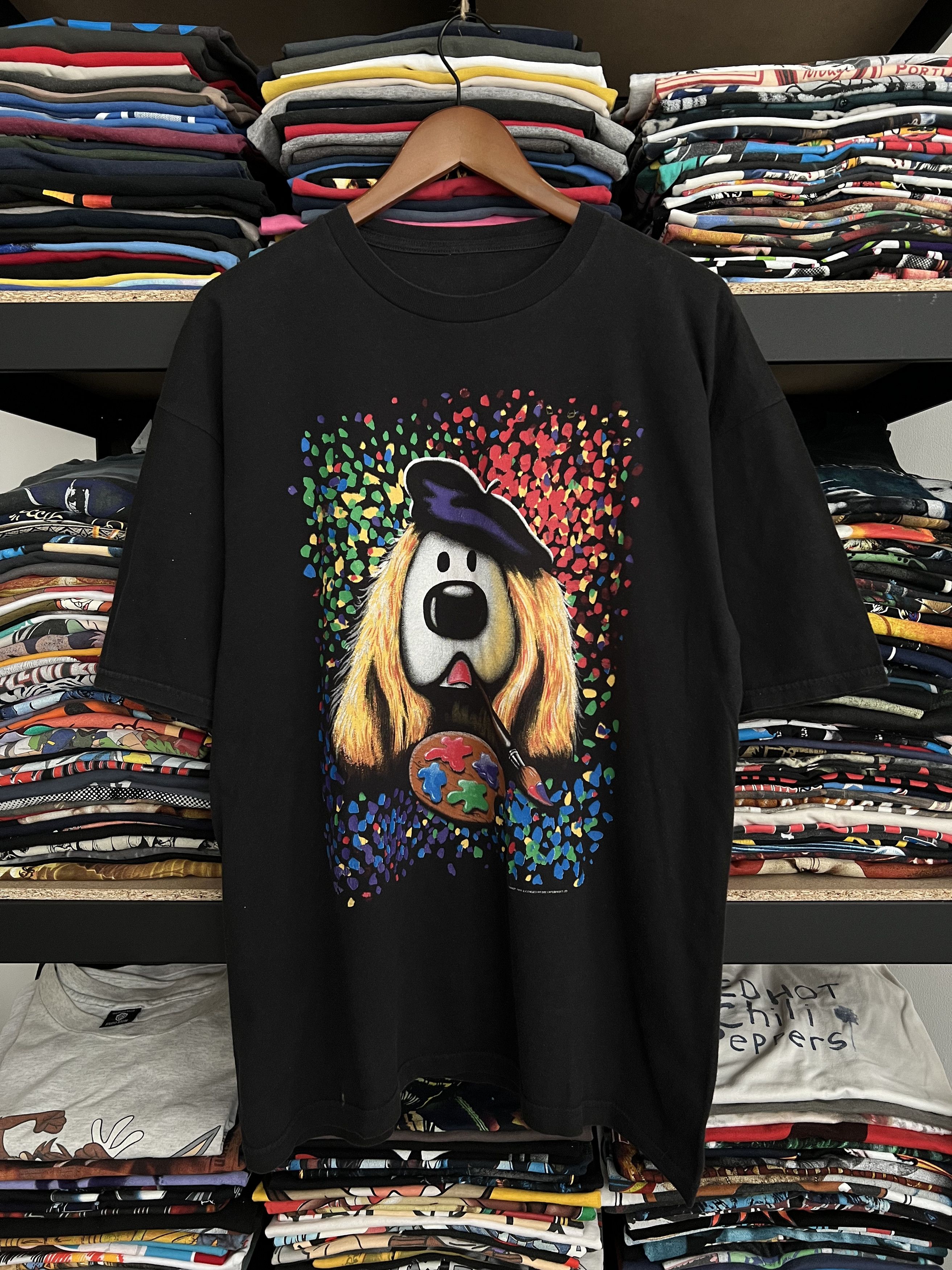 Band Tees × Cartoon Network × Vintage Vintage 1991 The Magic Roundabout Dog Tee Size US XL / EU 56 / 4 - 1 Thumbnail