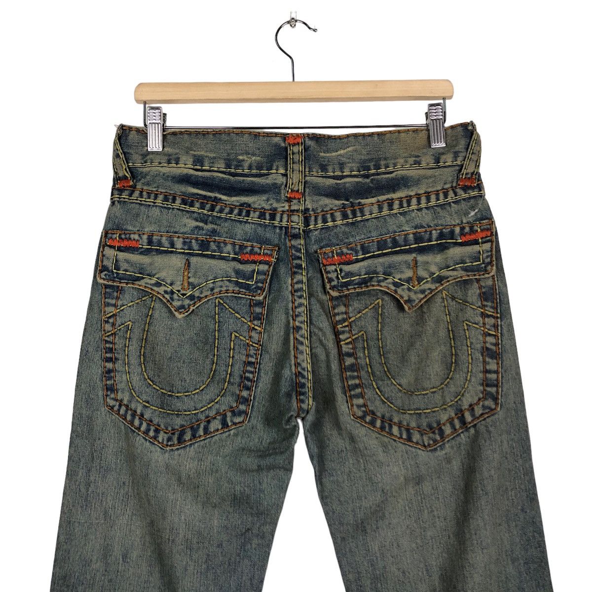 Japanese Brand 🔥VINTAGE DENIM JEANS TRUE RELIGION DESIGN BIG POCKET Size US 32 / EU 48 - 9 Thumbnail