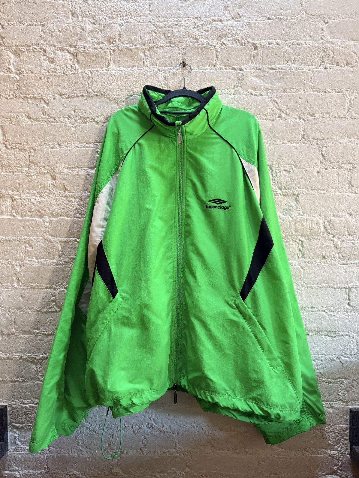 Balenciaga FW20 Green Track Jacket Size US L / EU 52-54 / 3 - 1 Thumbnail