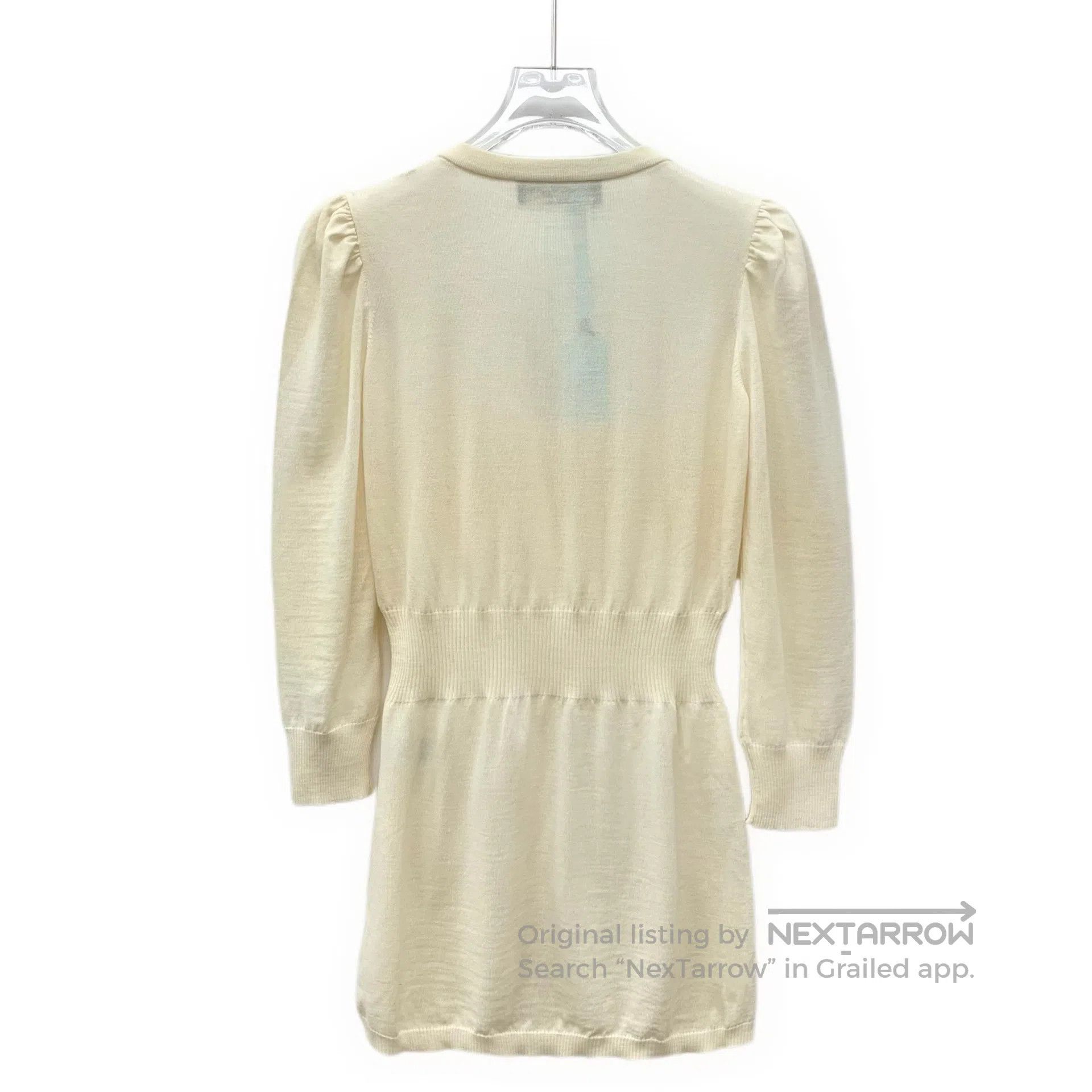 Dolce & Gabbana Dolce Gabbana Ivory wool knit cardigan| Size M / US 6-8 / IT 42-44 - 2 Thumbnail