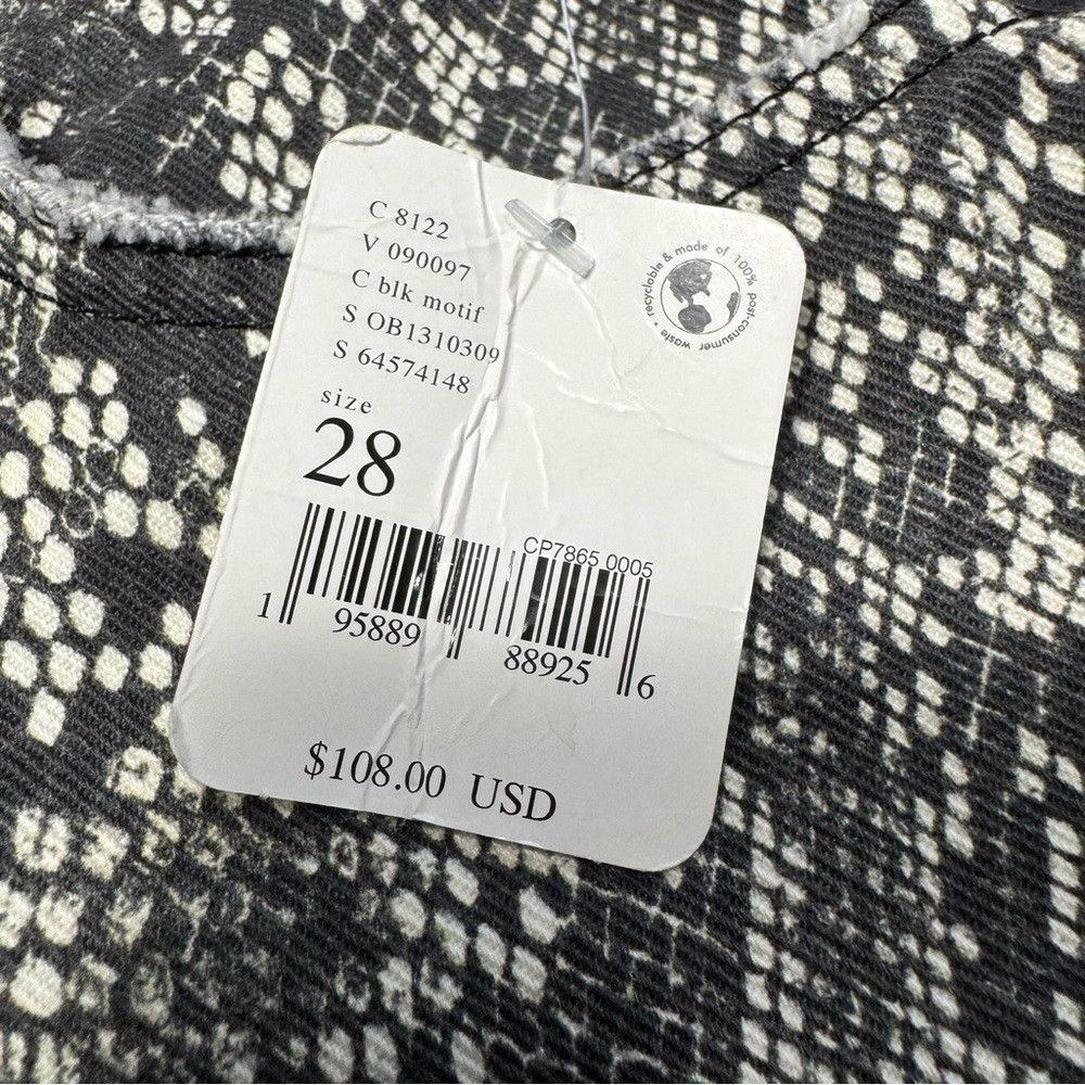 Free People NWT New $108 Free People Maggie Mid-Rise Straight-Leg Print Size 28" / US 6 / IT 42 - 8 Thumbnail
