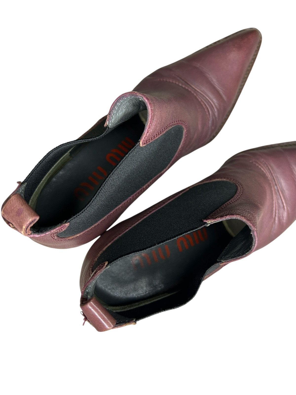 Miu Miu S/S 99 Kitten Heel Bootie Size US 4 / IT 34 - 6 Thumbnail