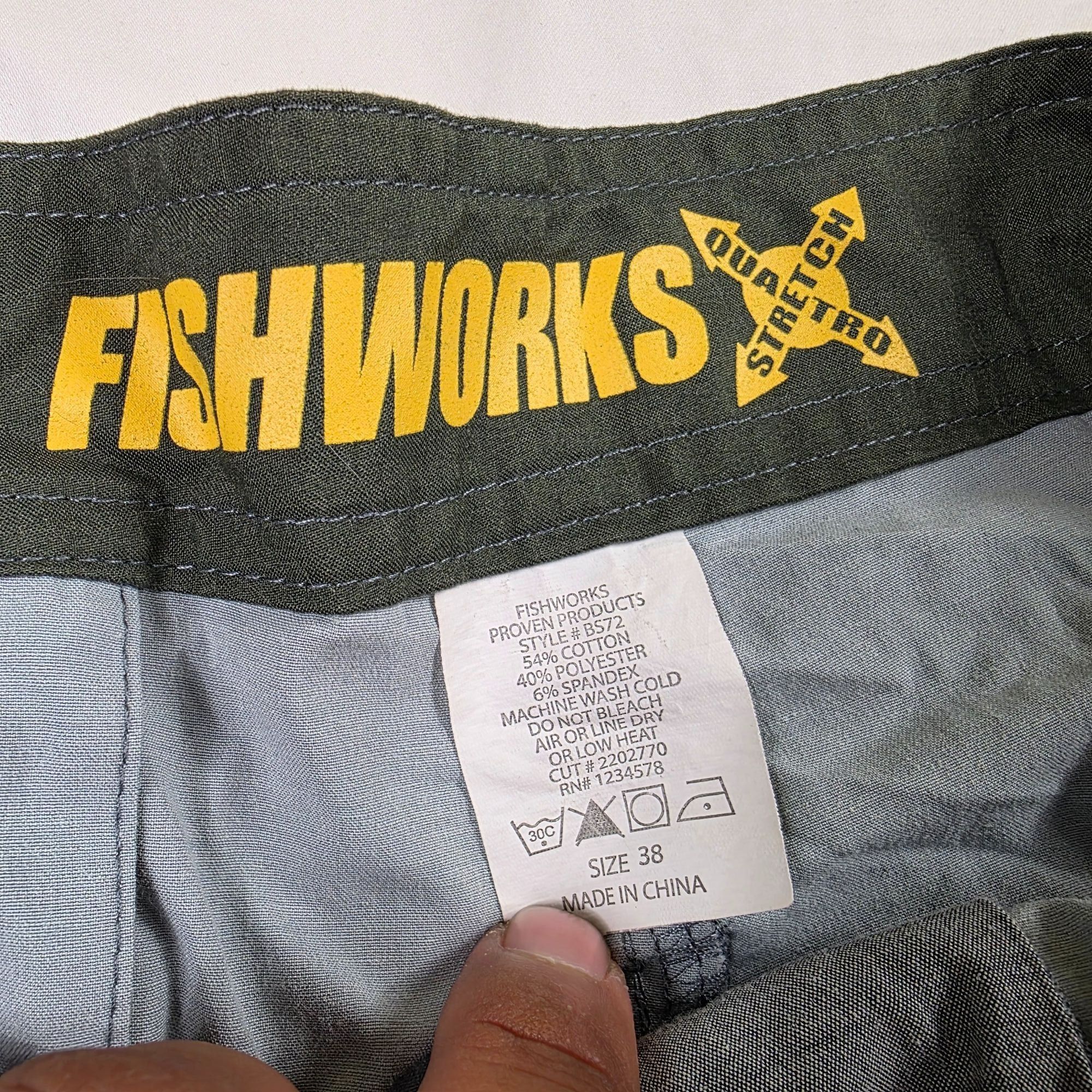 Other Fishworks QuatroStretch Mens Size 38 Gray Cargo Board Shorts Size US 38 / EU 54 - 4 Thumbnail