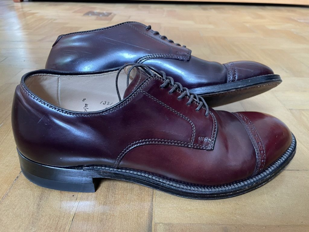 Alden Alden 56201 shoes, col 8 shell cordovan, modified last (8D) Size US 8 / EU 41 - 5 Thumbnail
