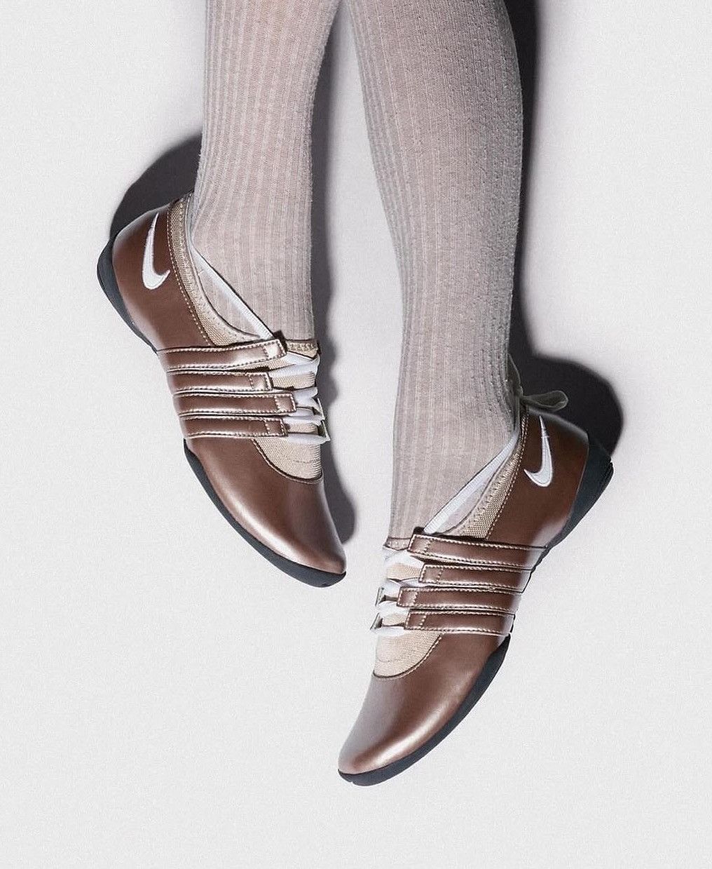 Nike vintage Nike y2k gold ballet flats Size US 8 / IT 38 - 1 Thumbnail