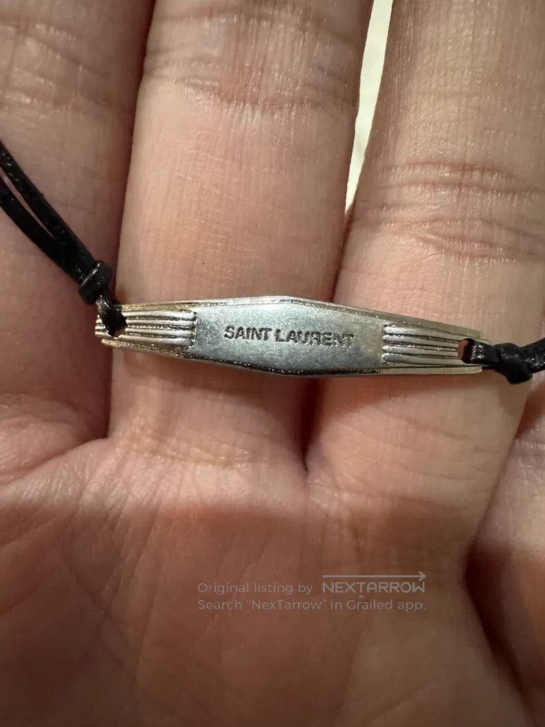 Saint Laurent Paris Saint Laurent Paris Metal Plaque Bracelet Size ONE SIZE - 3 Thumbnail