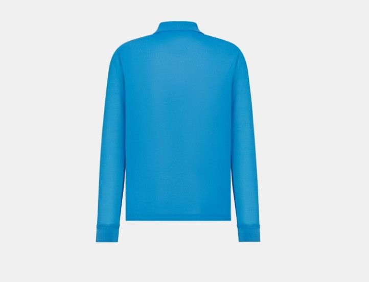 Dior o1w1db10225 483J835A Couture Polo Shirt in Fluorescent Blue Size US S / EU 44-46 / 1 - 2 Thumbnail