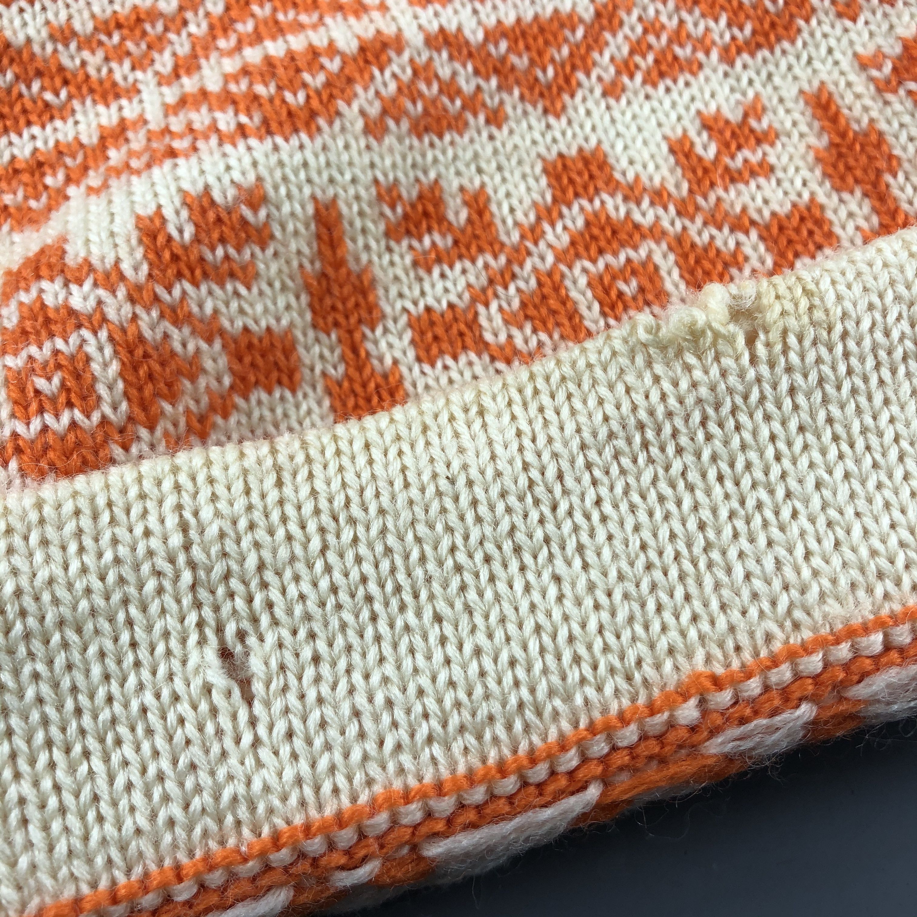 Vintage Ski Fair Isle Beanie Snow Hat Snow Cap -D377 Size ONE SIZE - 6 Thumbnail