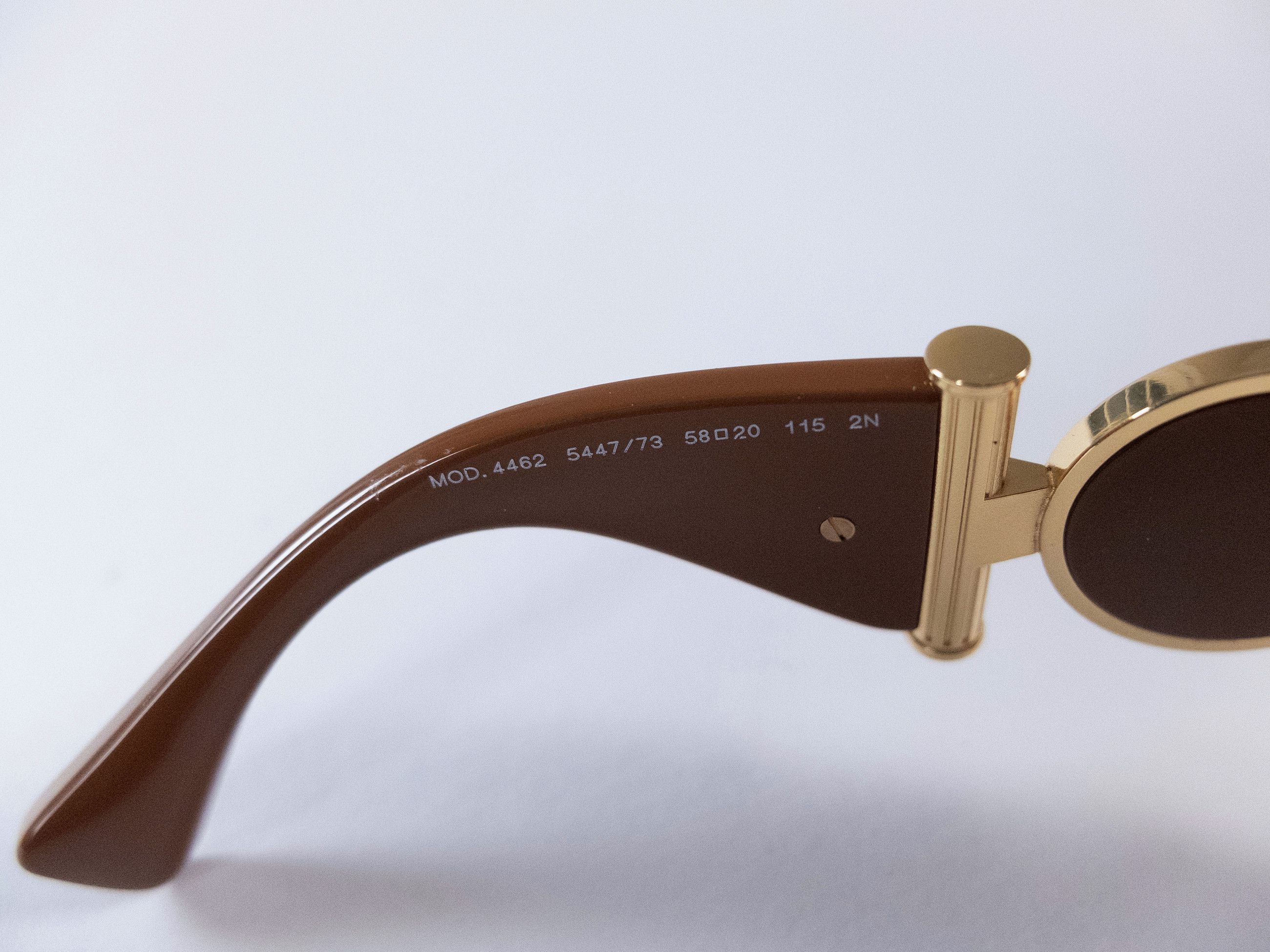Versace VERSACE Medusa brown shield frame acetate sunglasses Size ONE SIZE - 8 Thumbnail