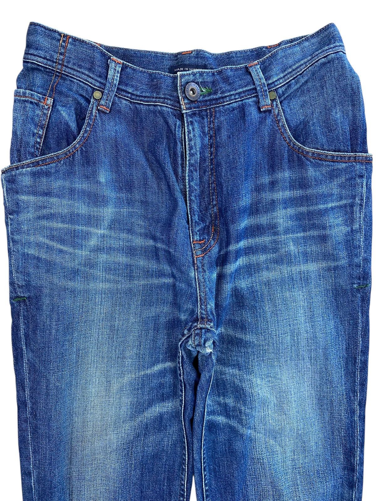 Japanese Brand Japanese Brand Vintage Blue Distressed Straight-Leg Jeans Size US 28 / EU 44 - 2 Thumbnail